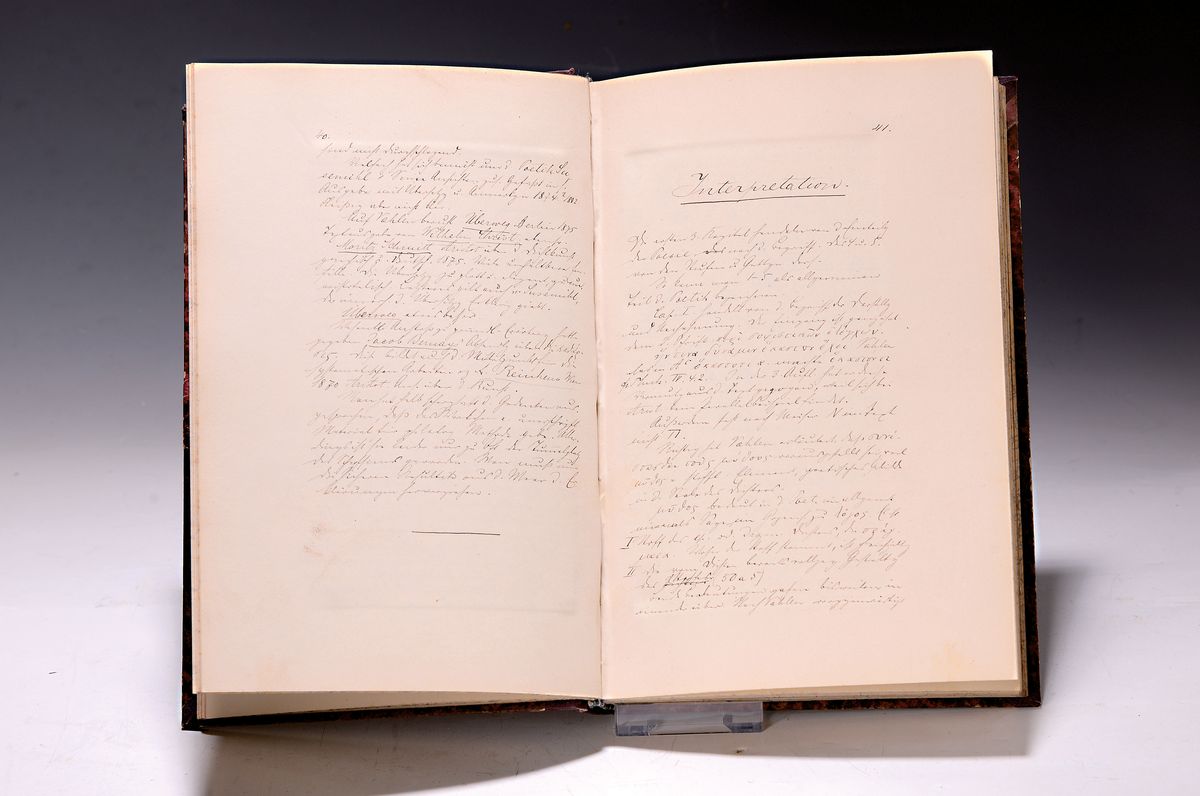 Studienbuch: Fritz Wipprecht stud. phil. der Universität Heidelberg, um 1880-1918, Notiz-bzw. Studienbuch zu Vorlesungen an der Universität ...