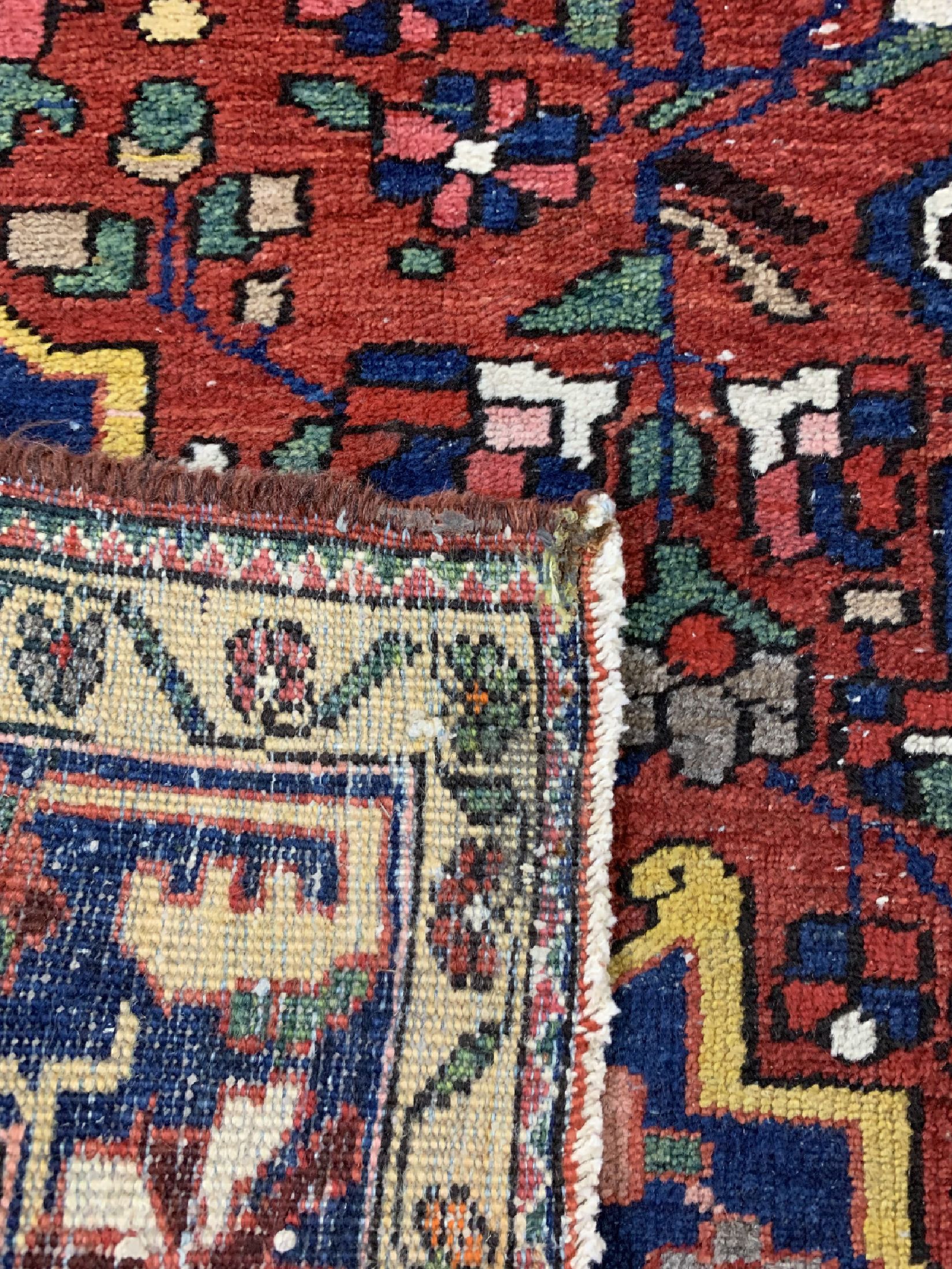 Detail e: Bachtiar alt, Persien, um 1950, Wolle auf Baumwolle, ca. 196 x 136 cm, EHZ: 3