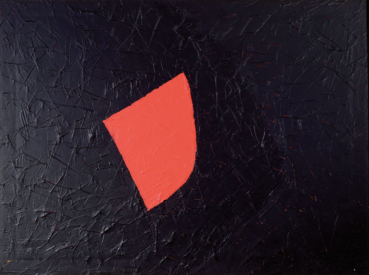Franco Ferrari, 1929 - 2000, "Icaro" so verso bez., 1988, Öl/Lwd, verso signiert und datiert, schmaler Holzrahmen, 64x83 cm