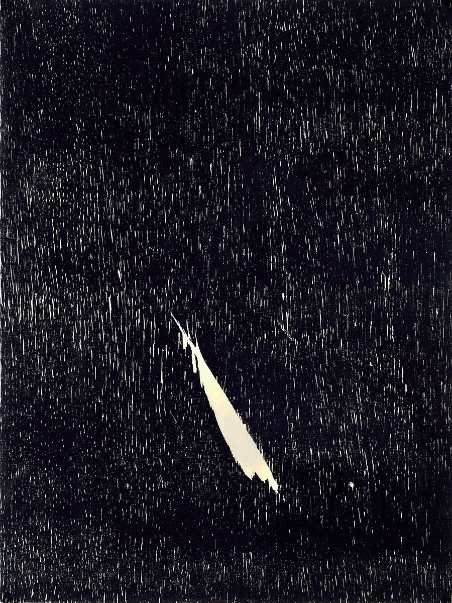 Günther Uecker, geb. 1930, Holzschnitt auf feinem Japanbütten, handsign., num. 9/50, mit Trockenstempel der Erker Galerie, St.Gallen, Blattgr. ...