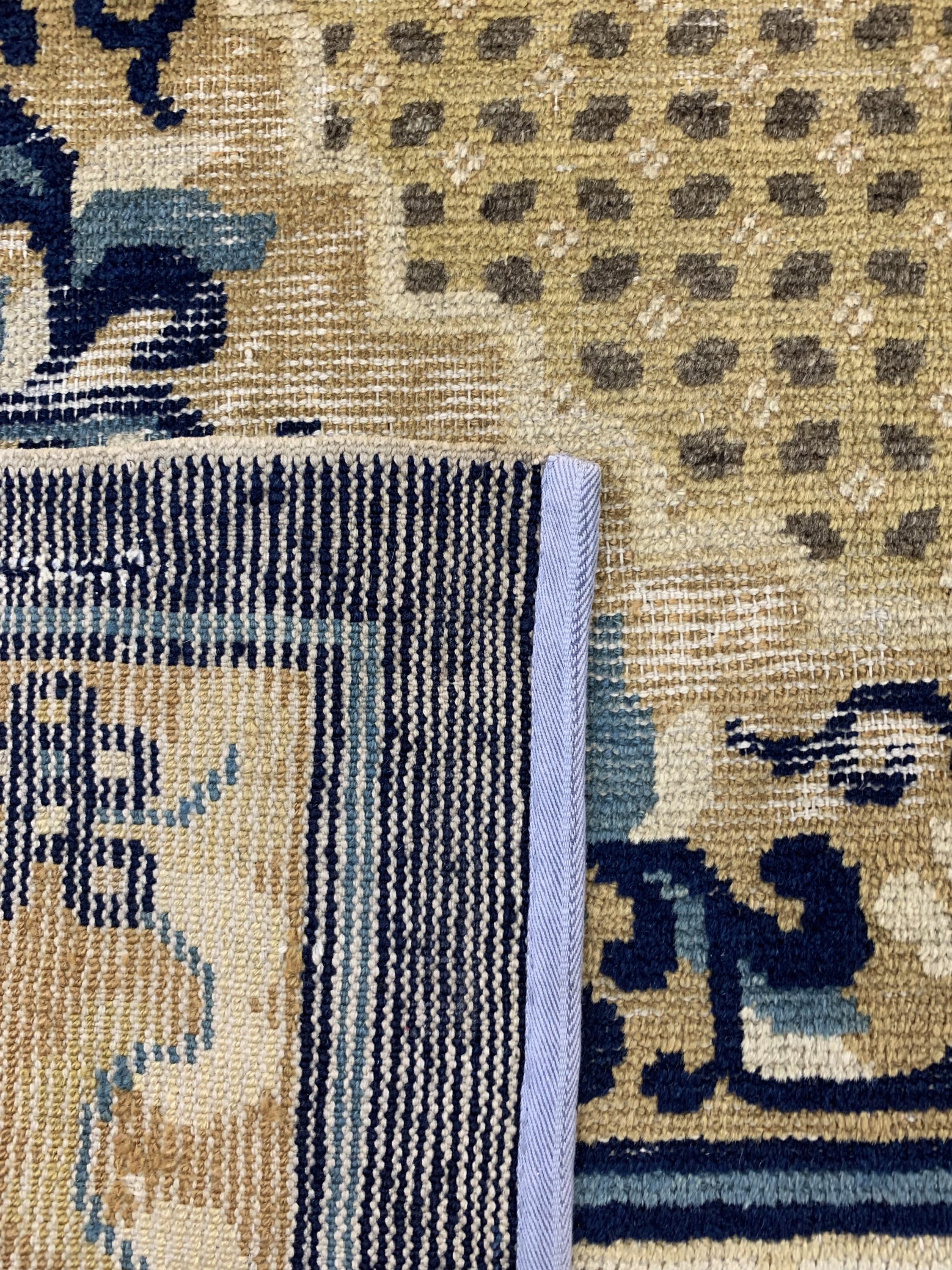 Detail g: Antiker Ning-Hsia, Westchina, Mitte 19.Jhd,Wolle auf Baumwolle, ca. 276 x 184 cm, EHZ: 2-3.