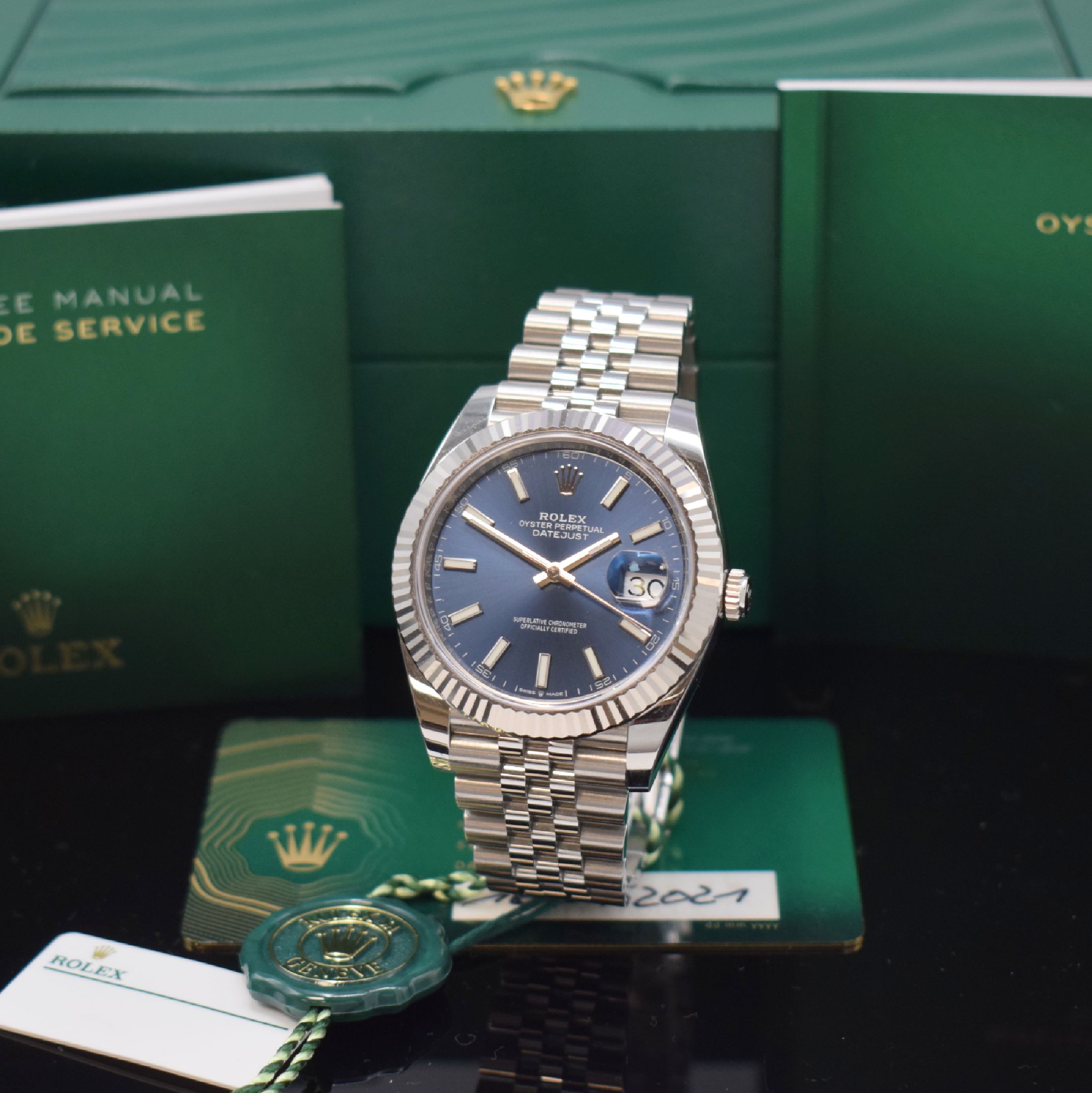 ROLEX Herrenarmbanduhr Oyster Perpetual Datejust 41 Referenz 126334, Automatik, Chronometer der Superlative in Edelstahl inkl. Jubileeband m. ...