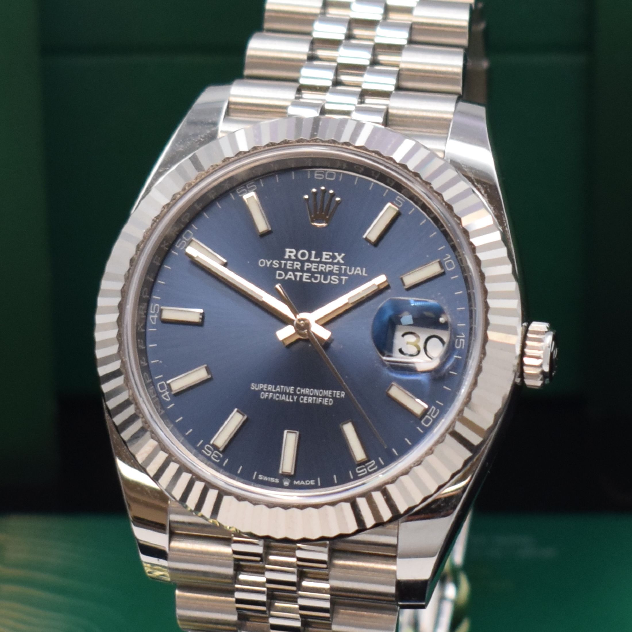 Detail a: ROLEX Herrenarmbanduhr Oyster Perpetual Datejust 41 Referenz 126334, Automatik, Chronometer der Superlative in Edelstahl inkl. Jubileeband m. ...