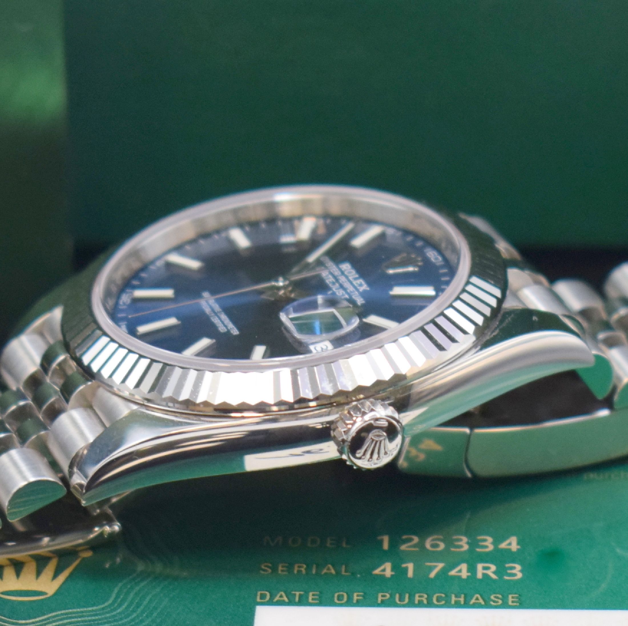 Detail d: ROLEX Herrenarmbanduhr Oyster Perpetual Datejust 41 Referenz 126334, Automatik, Chronometer der Superlative in Edelstahl inkl. Jubileeband m. ...