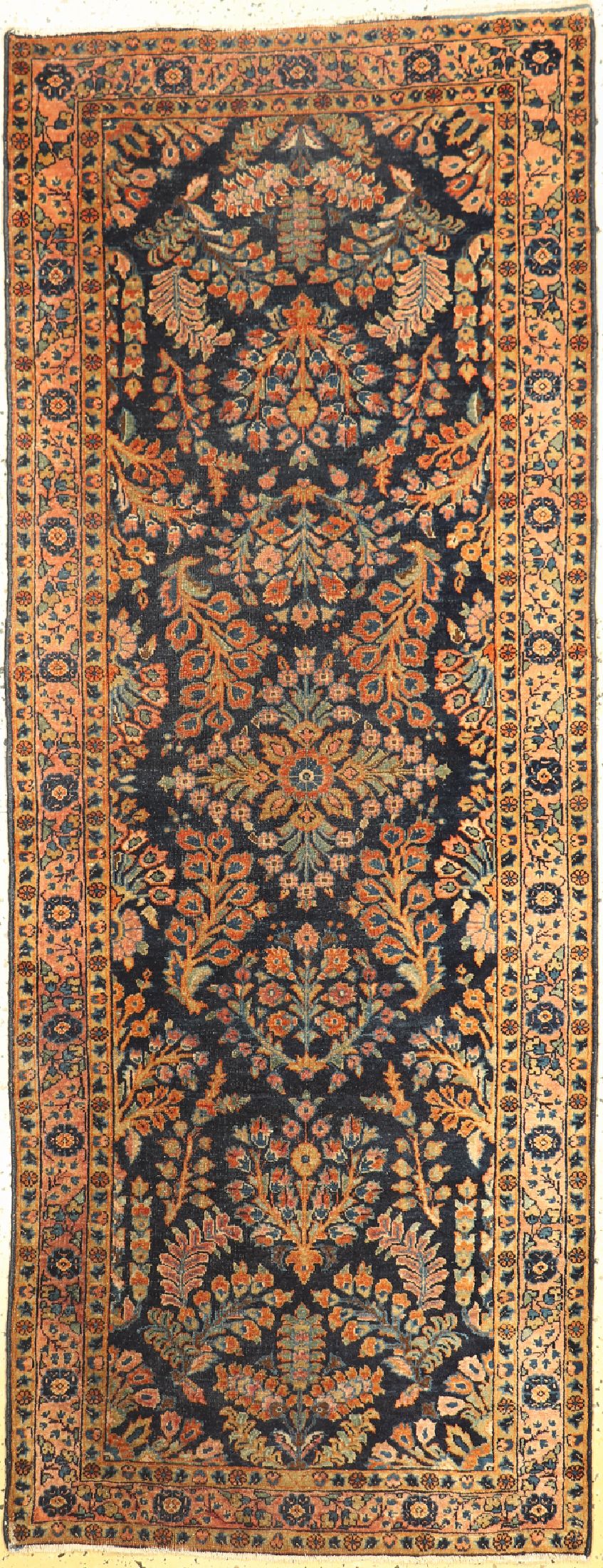 Us Re-Import Sarogh Mohajeran, Persien, um 1900, Wolle auf Baumwolle, ca. 210 x 81 cm, EHZ: 2-3