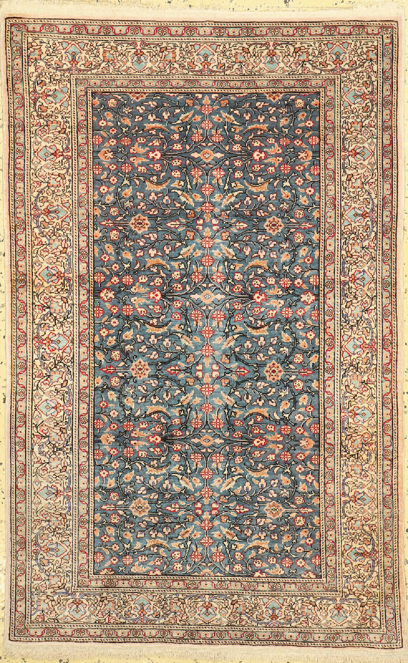 Kayseri Seide, Türkei, um 1960, reine Naturseide, ca. 140 x 90 cm, EHZ: 2