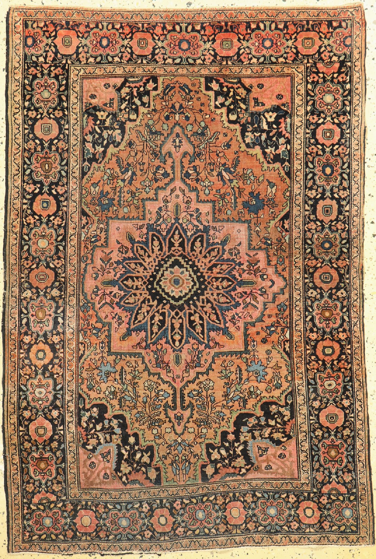 Farahan antik, Persien, um 1900, Wolle auf Baumwolle, ca. 150 x 100 cm, EHZ: 3