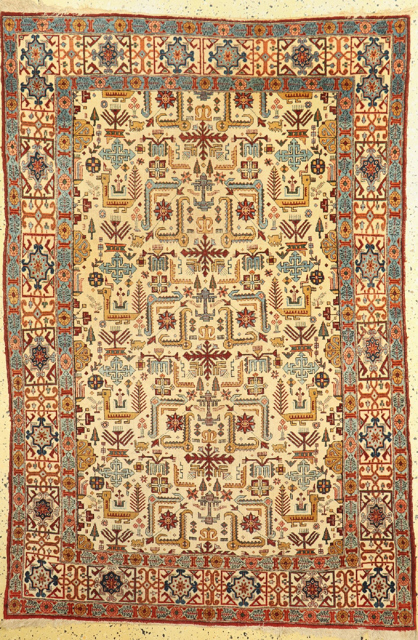 Ghom alt, Persien, um 1950, Wolle auf Baumwolle, ca. 210 x 140 cm, EHZ: 3