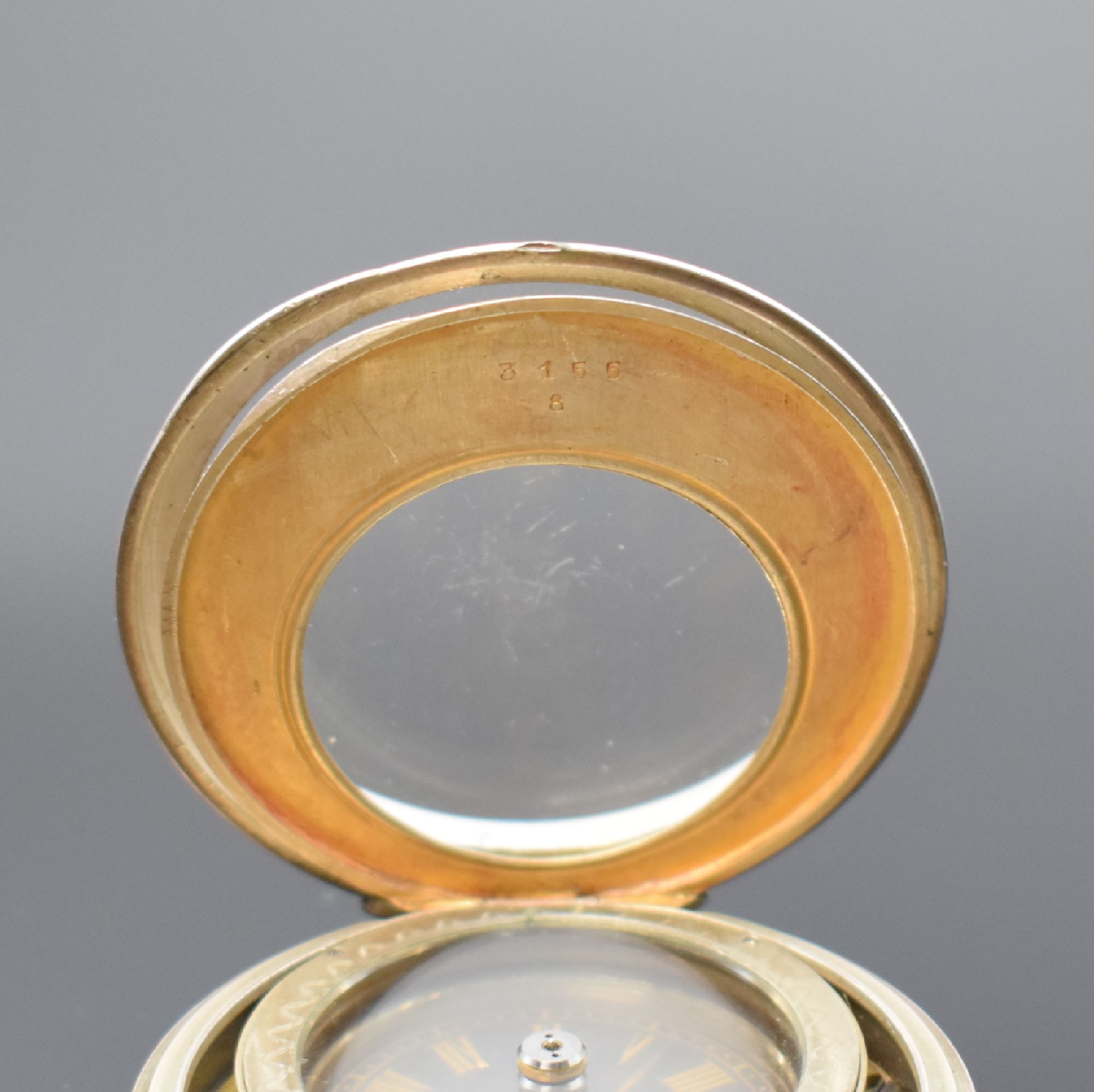 Detail c: A.S & F (Armand Schwob & Frère) Mysterieuse Herrentaschenuhr in Silber, Schweiz um 1880, Geh. beids. vergl., Glaszifferblatt m. röm. Zahlen, ...