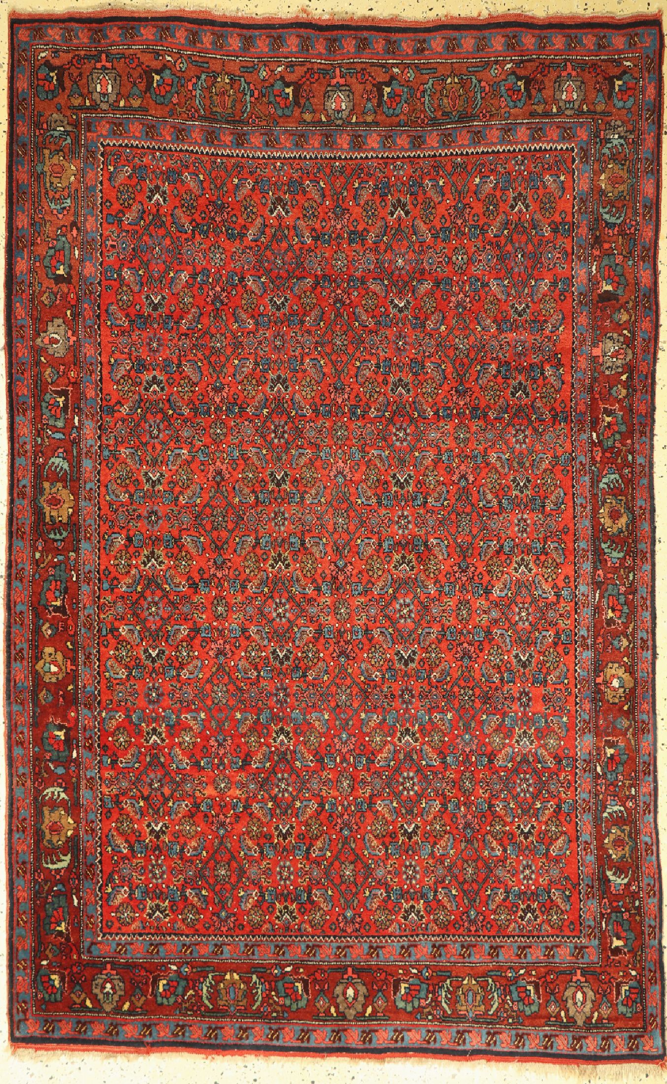 Bidjar antik, Persien, um 1910, Wolle auf Wolle, ca. 220 x 140 cm, EHZ: 1-2