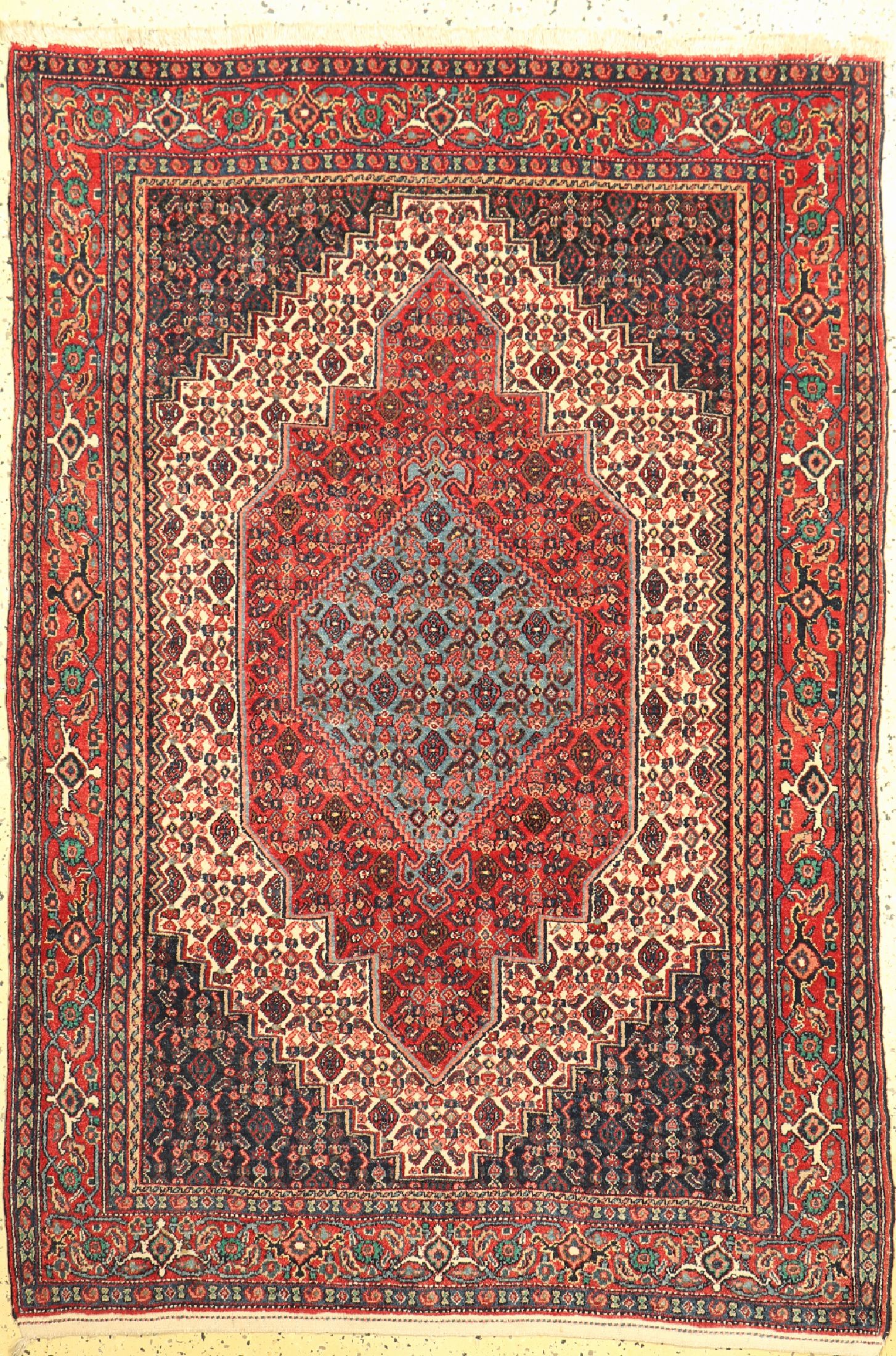 Senneh alt, Persien, um 1940, Wolle auf auf Baumwolle, ca. 174 x 120 cm, EHZ: 2
