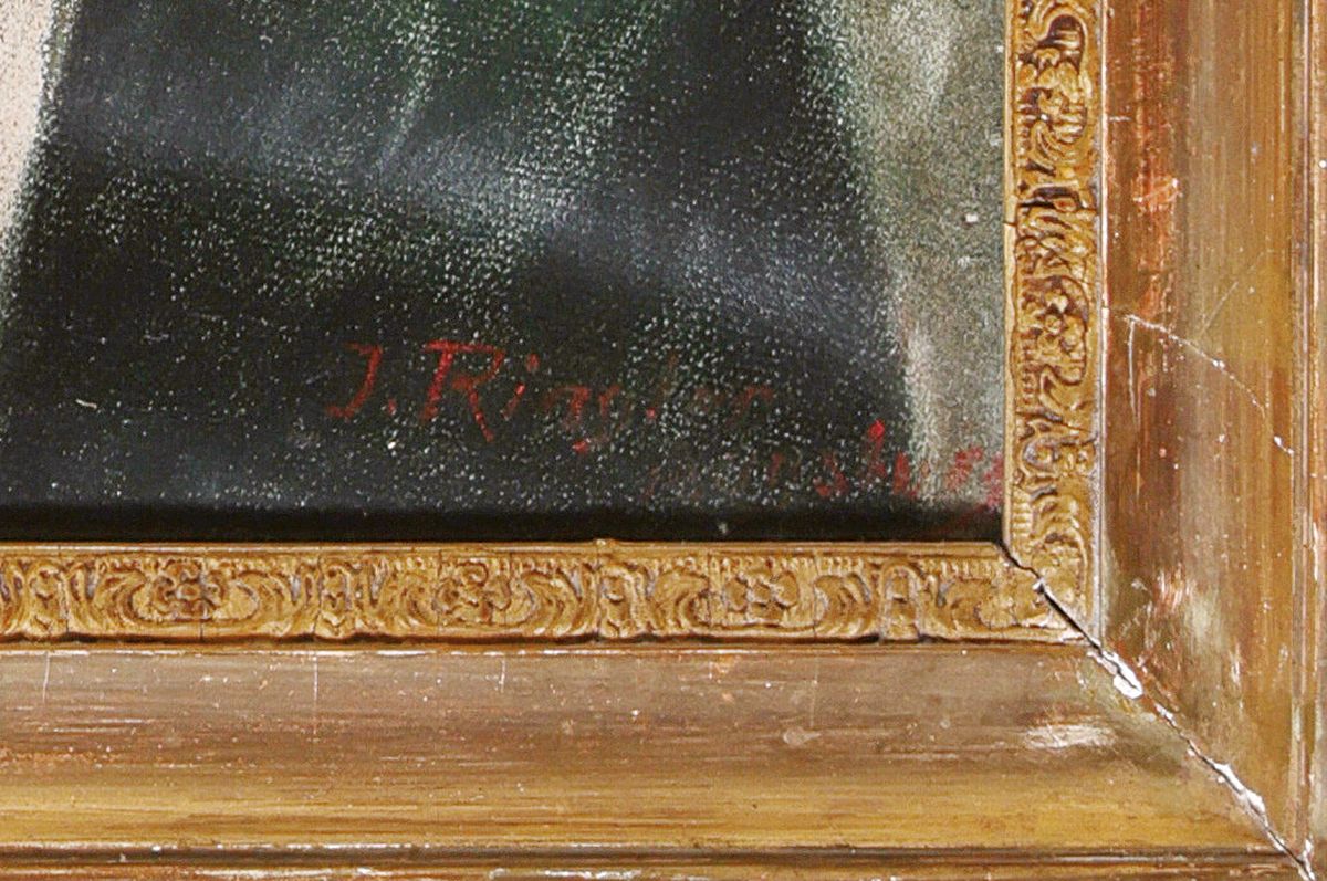 Detail a: J. Ringler, Porträtist um die Jahrhundertwende, Paar Pastelle, Hochzeitsporträts von Fürst Albert (1867-1952) und Fürstin Margarete 1870-1955) ...