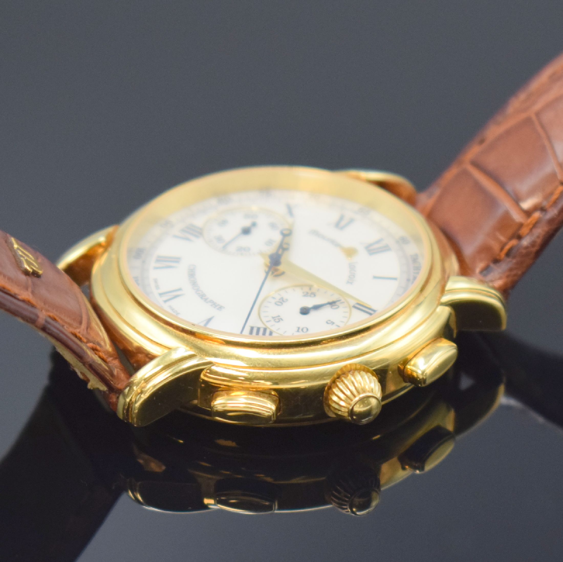 Detail c: MAURICE LACROIX feiner und seltener Schaltradchronograph aus der Masterpiece Collection Referenz 83753, Handaufzug, ausverkauftes, auf weltweit 220 ...