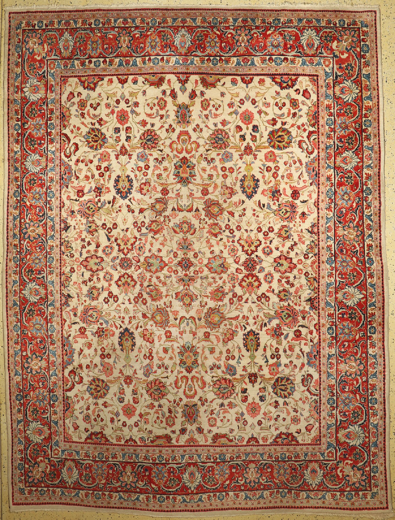 Sarogh alt, Persien, um 1960, Wolle auf Baumwolle, ca. 360 x 270 cm, EHZ: 2-3