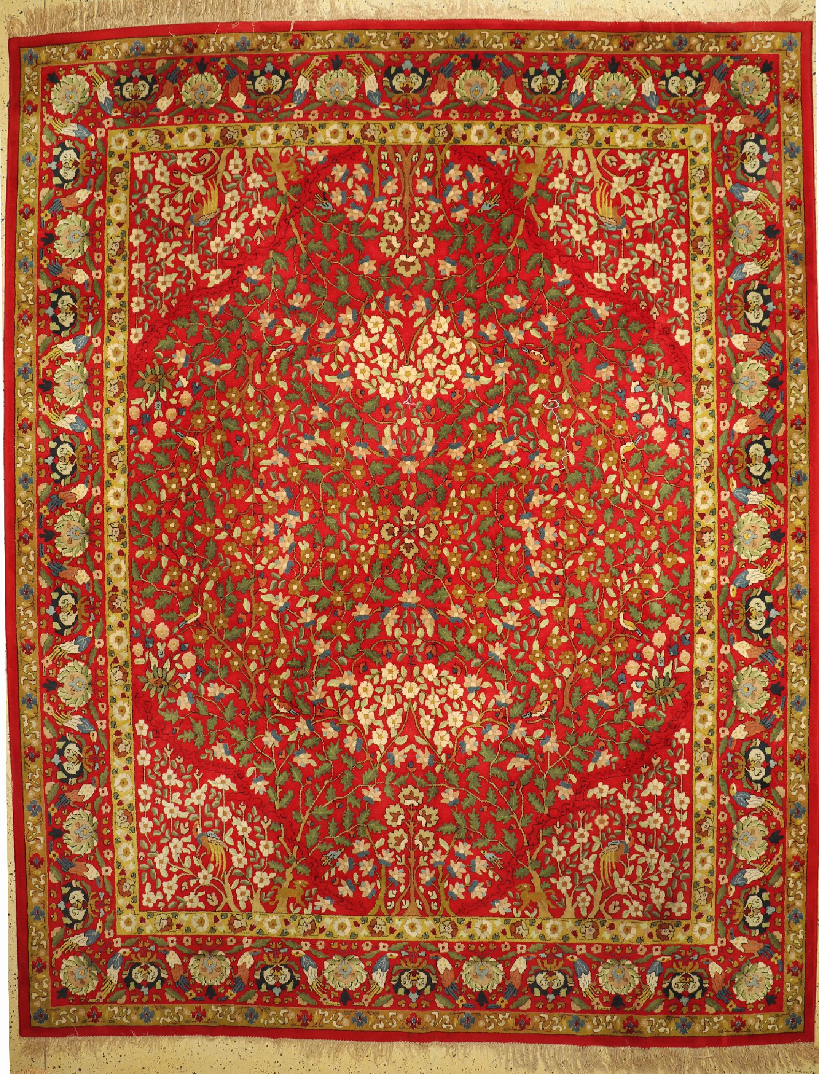 Tetex, Deutschland, um 1960, Wolle auf Baumwolle, ca. 380 x 300 cm, EHZ: 1-2