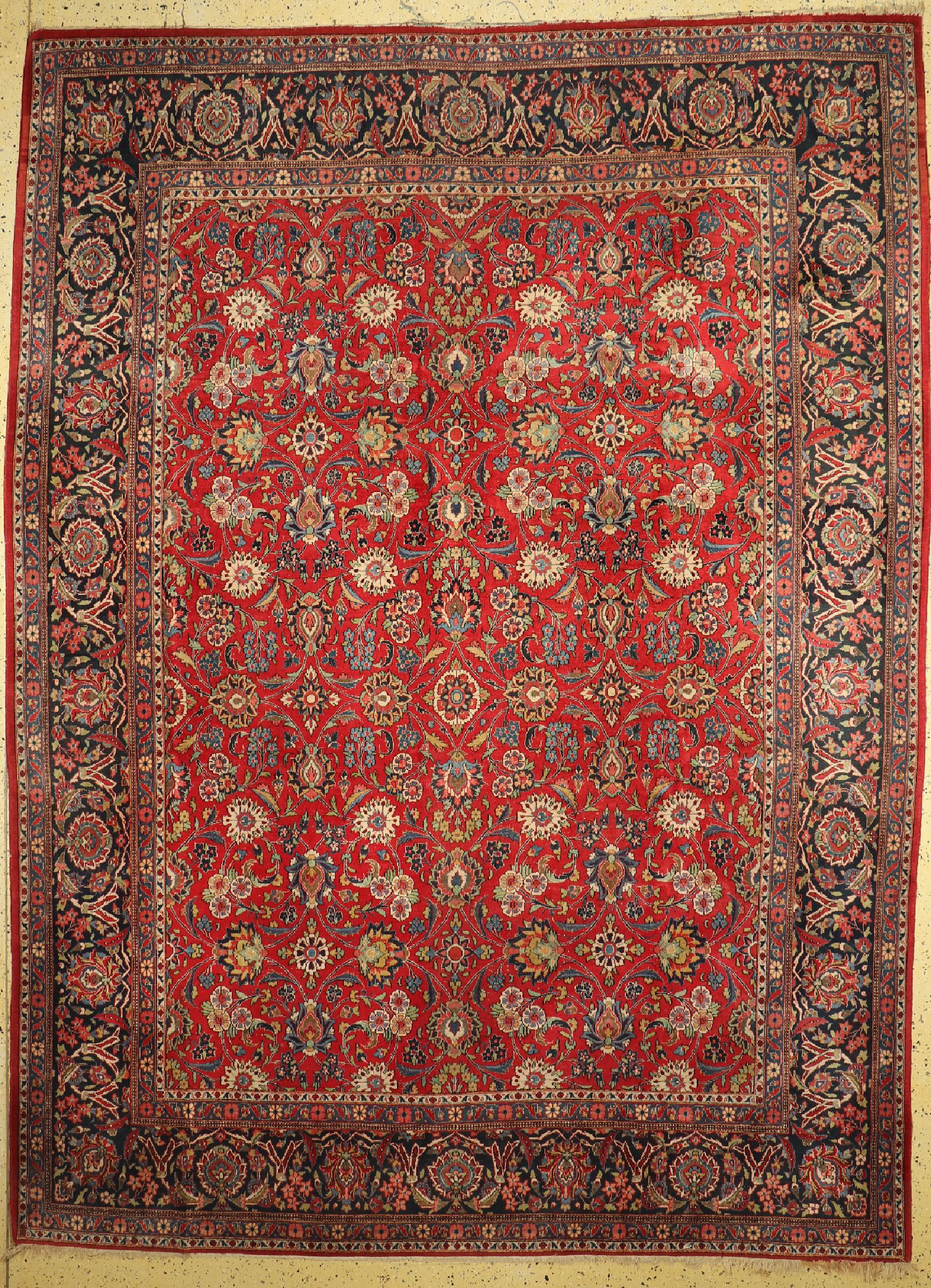 Keschan Kork alt, Persien, um 1960, Korkwolle auf Baumwolle, ca. 370 x 275 cm, EHZ: 3