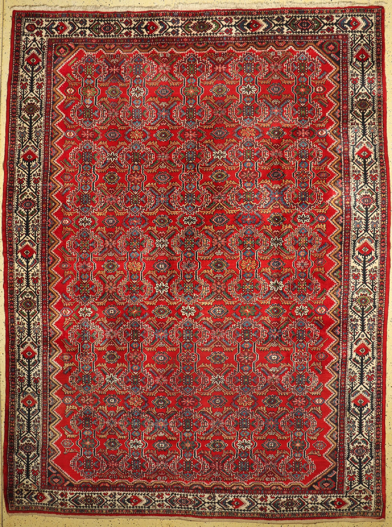 Hamadan alt, Persien, um 1960, Wolle auf Baumwolle, ca. 360 x 270 cm, EHZ: 1-2
