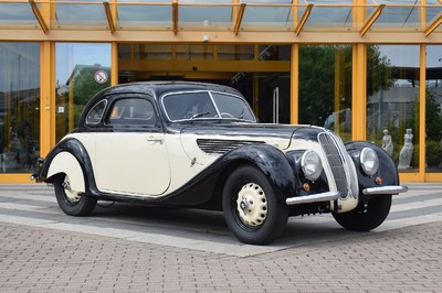 Image 26629573 - BMW 327/8 Coupé, Chassis Number: 74293, first registered 07/1938, mileage approx. 96.000 km read, 59 kW/ 80 hp, manual transmission, colour combination outside creme/black, inside leather-black, one of 86 AUTENRIETH sports coupes built in Darmstadt, Swiss re-import, German Vehicle documents available, from a collection