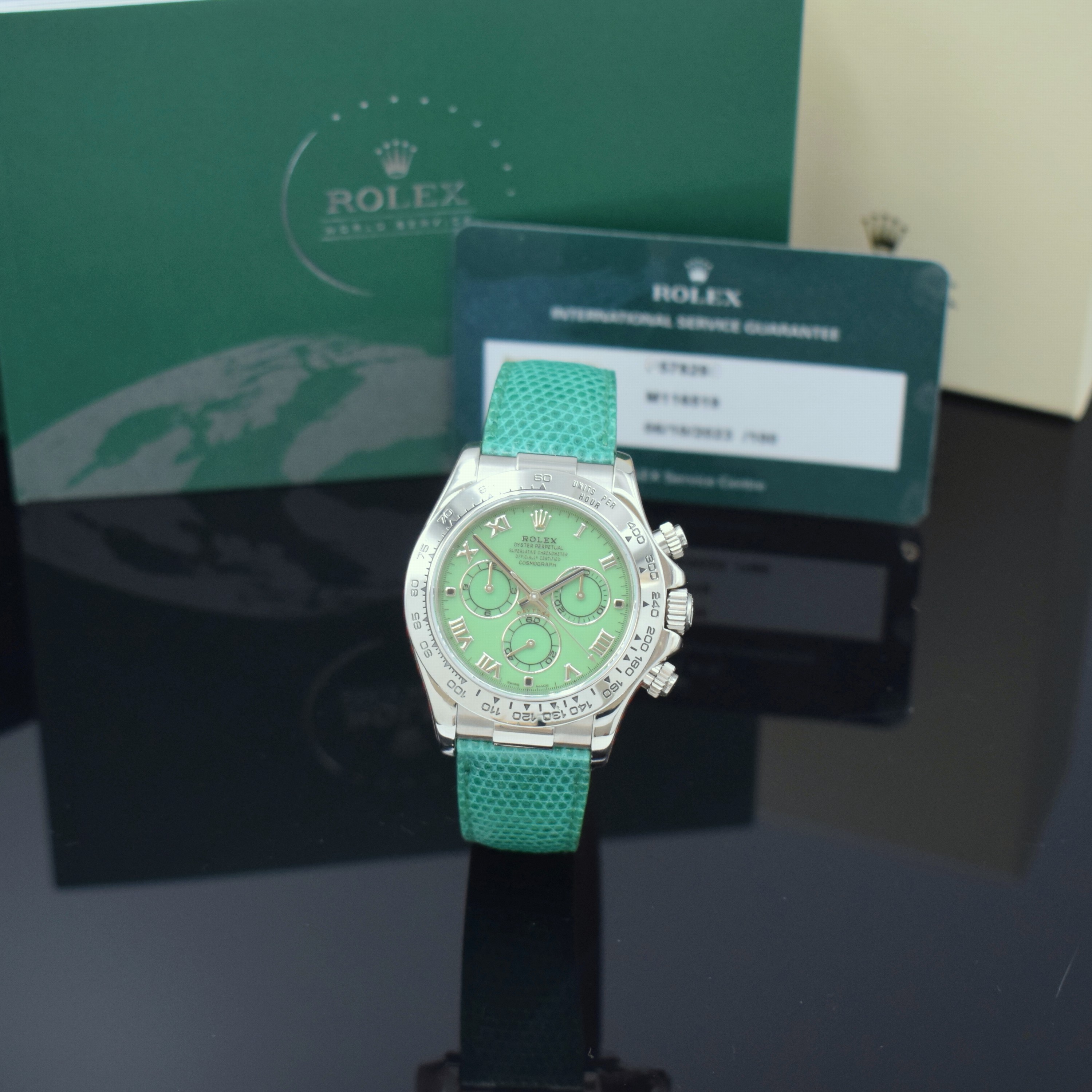 ROLEX Herrenarmbanduhr Oyster Perpetual Cosmograph Daytona "Beach" Armbandchronograph in WG 750/000 Referenz 116519, Automatik, P-Serie, ...
