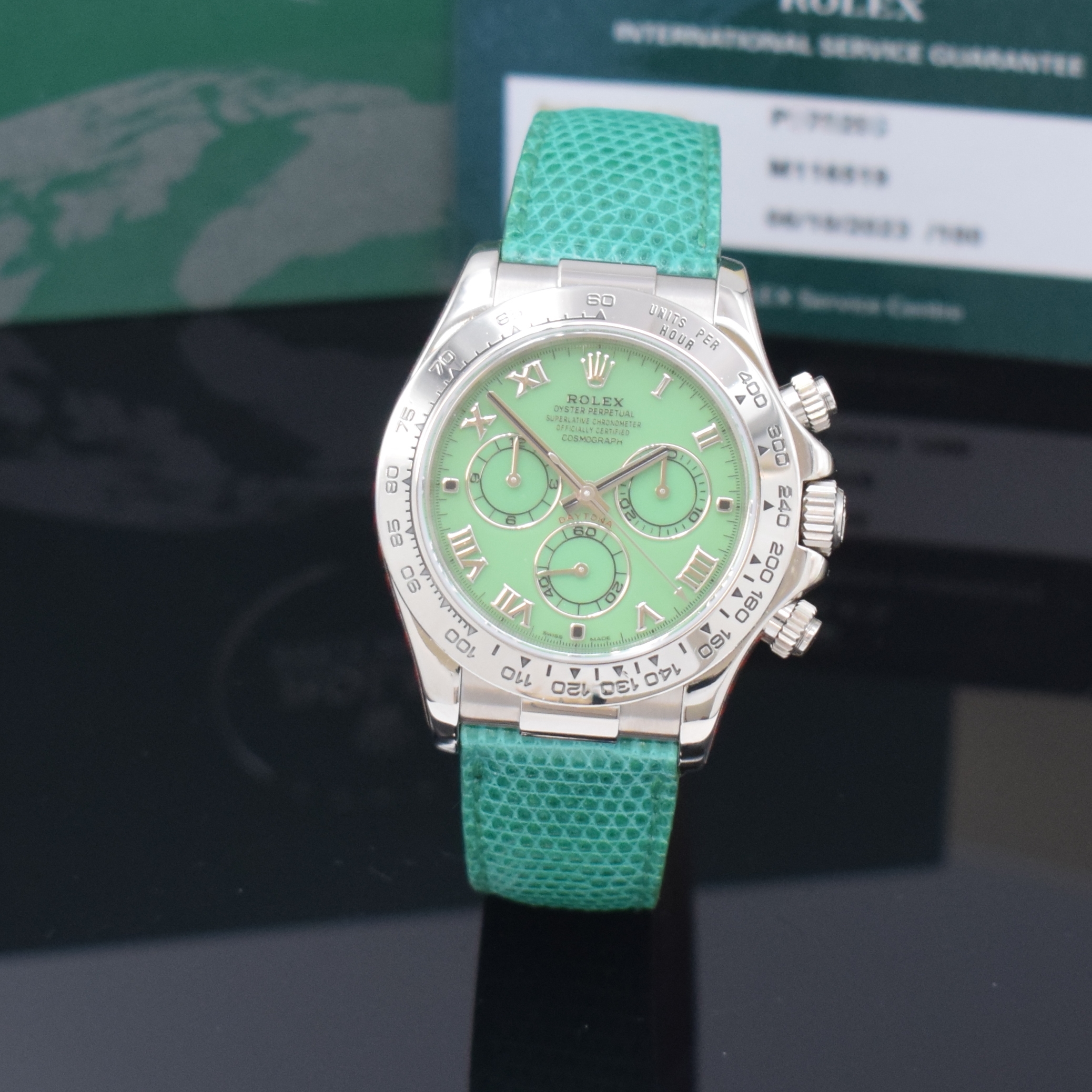 Detail a: ROLEX Herrenarmbanduhr Oyster Perpetual Cosmograph Daytona "Beach" Armbandchronograph in WG 750/000 Referenz 116519, Automatik, P-Serie, ...