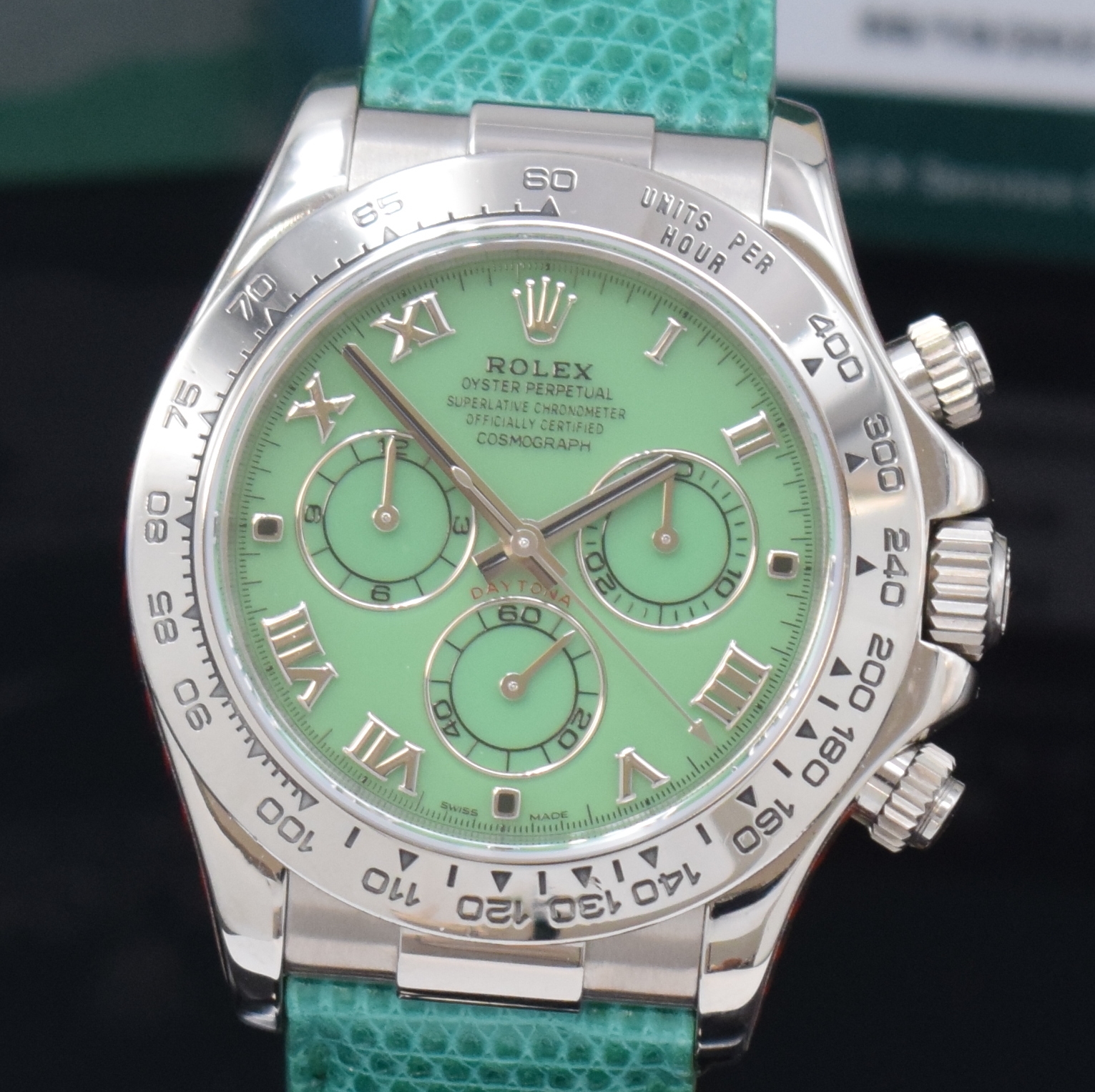 Detail c: ROLEX Herrenarmbanduhr Oyster Perpetual Cosmograph Daytona "Beach" Armbandchronograph in WG 750/000 Referenz 116519, Automatik, P-Serie, ...