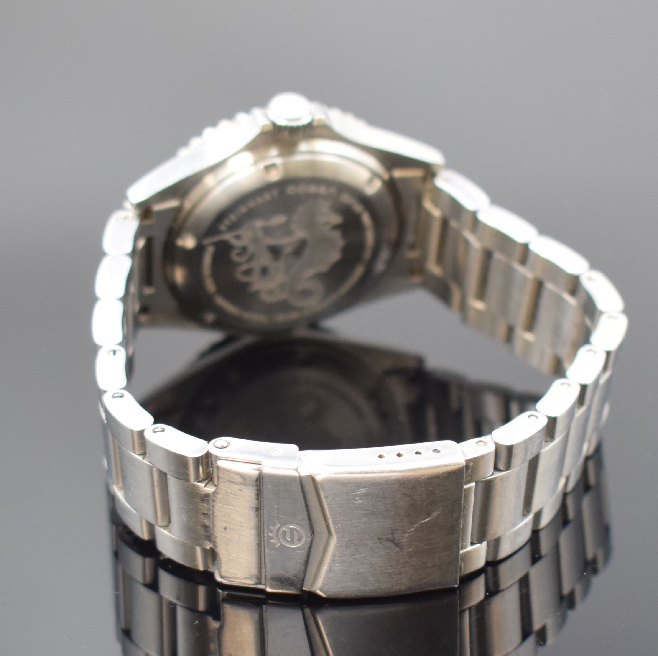 Detail b: STEINHART Ocean GMT 300M Herrenarmbanduhr, Schweiz um 2016, Automatik, verschr. Gehäuse in Edelstahl inkl. orig. Gliederband m. Faltschl., schwarzes ...