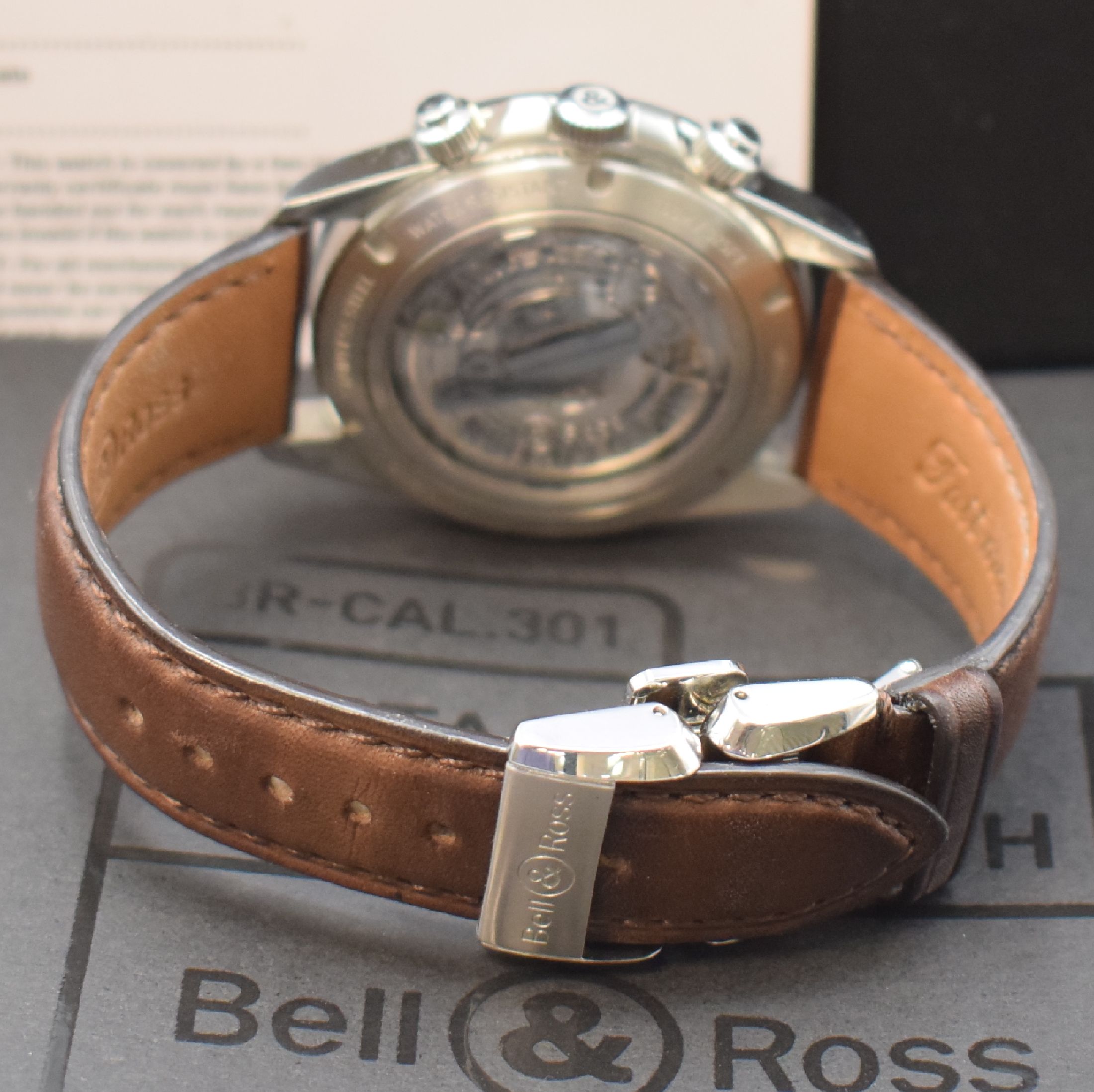 Detail b: BELL & ROSS Bellytanker auf 500 Stück limitierter Armbandchronograph Referenz BRV2, Schweiz um 2018, Automatik, verschr., beids. vergl. ...