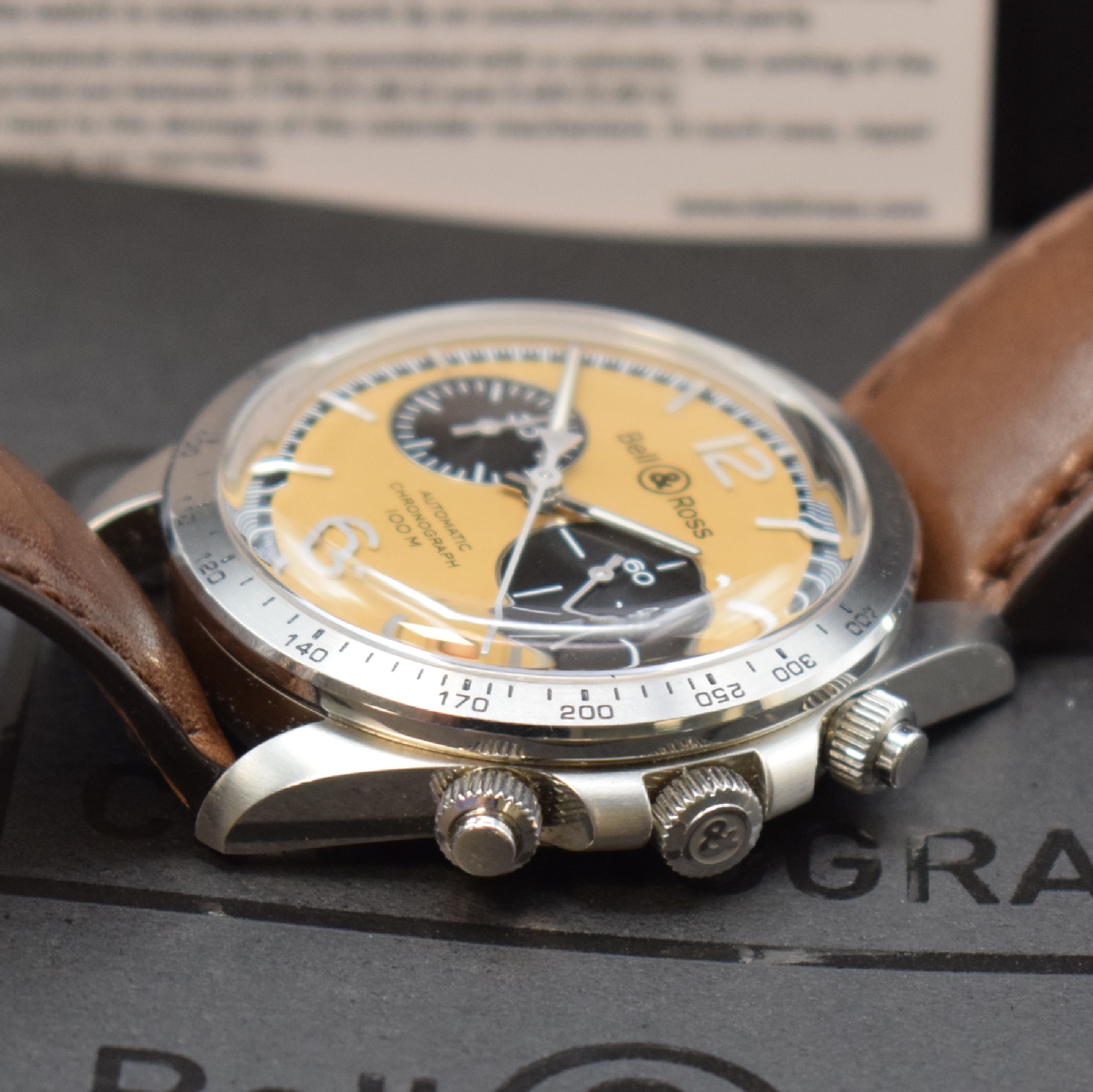 Detail c: BELL & ROSS Bellytanker auf 500 Stück limitierter Armbandchronograph Referenz BRV2, Schweiz um 2018, Automatik, verschr., beids. vergl. ...