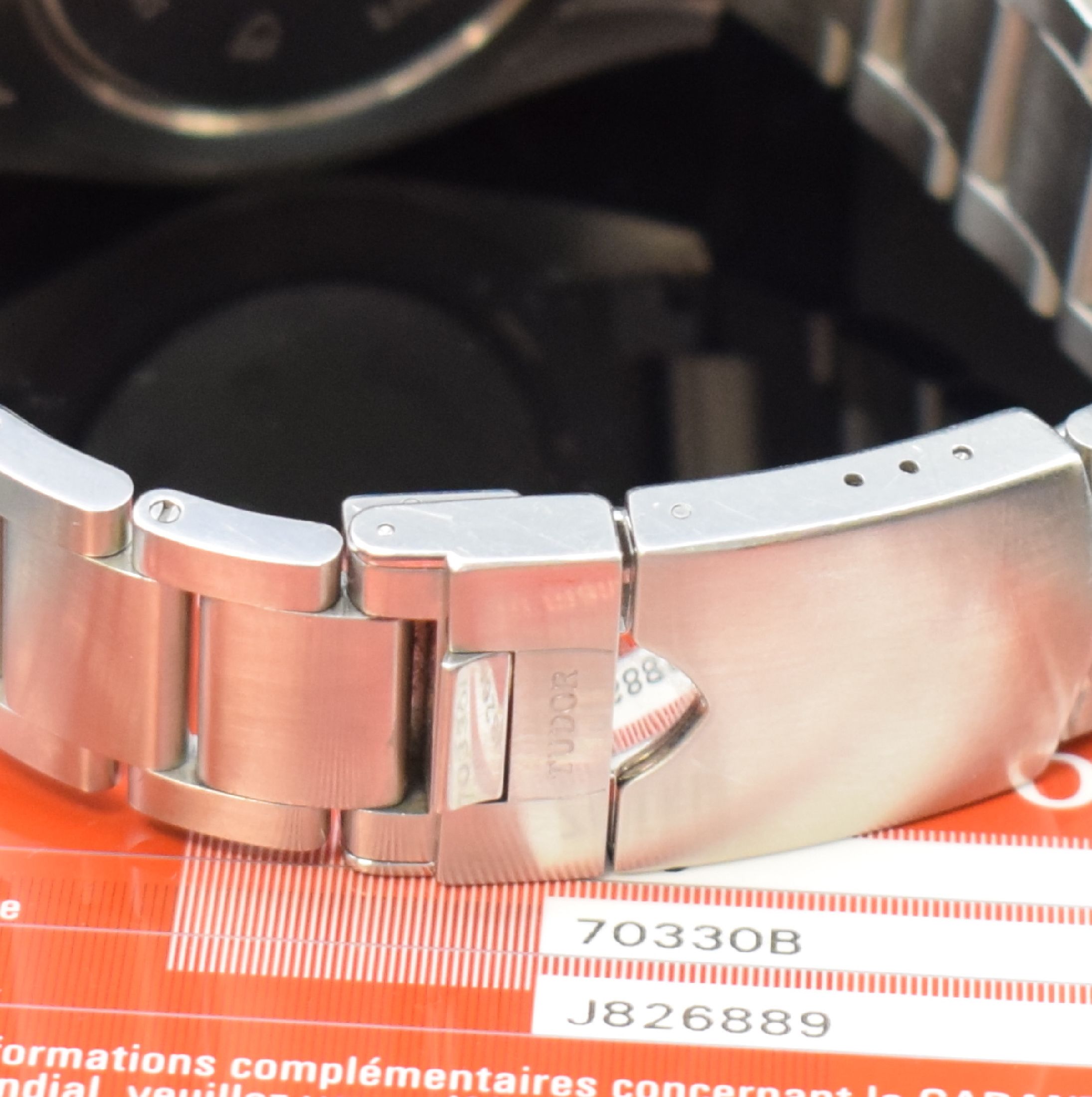 Detail b: TUDOR Heritage Chrono Herrenarmbanduhr Referenz 70330B, Automatik, verschr. Edelstahlgehäuse, orig. Gliederband m. Faltschl., 2-farb. Zifferbl. m. ...