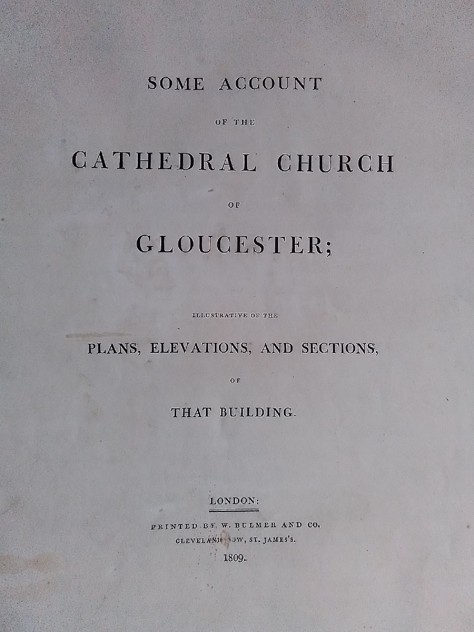 Detail c: John Carter (1748-1817) und James Basire, Gloucester Cathedral 1809, Mappe: Some account of the Cathedral Church of Gloucester, illustrative of the ...