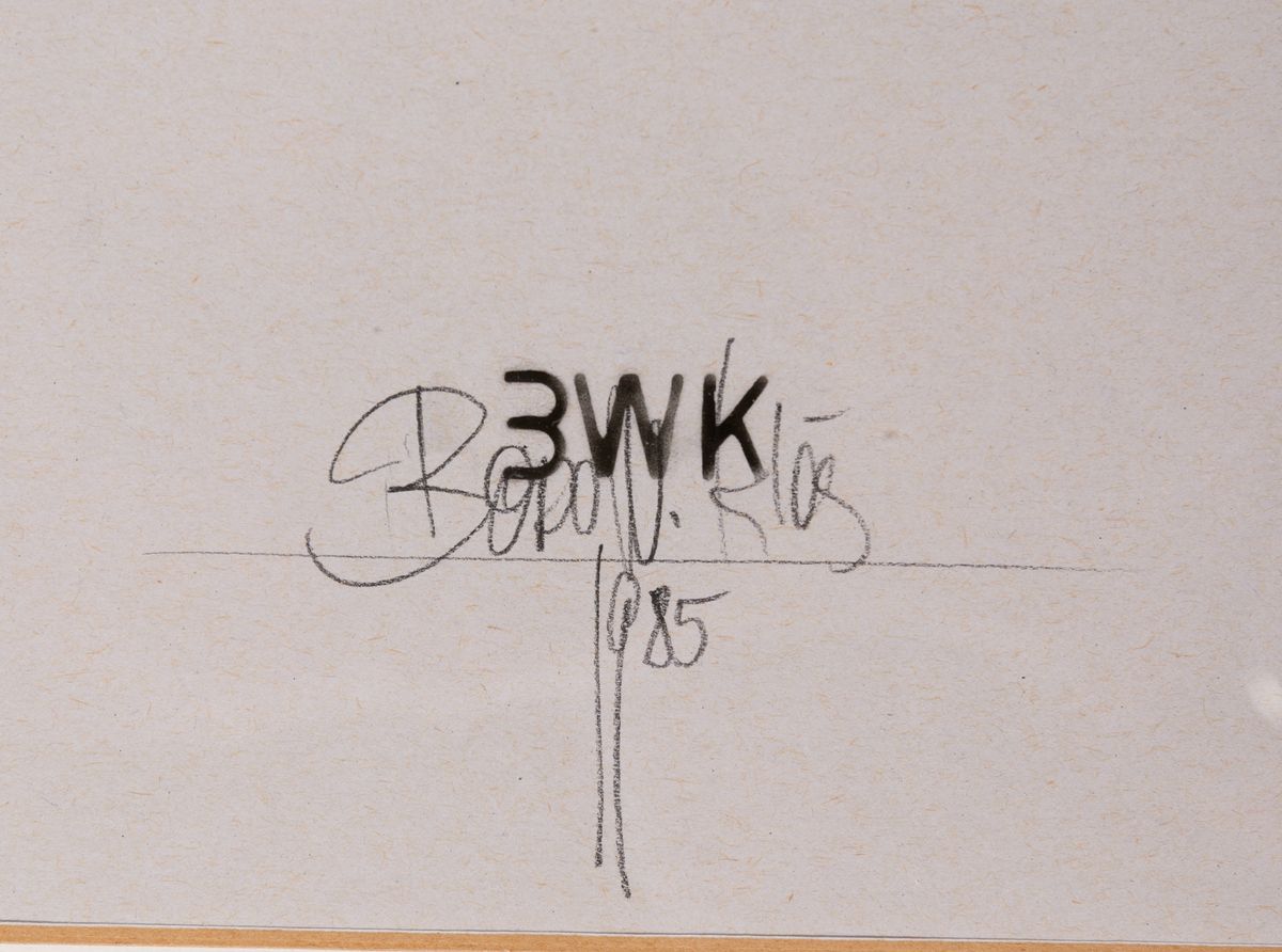 Detail e: Bodo W. Klös, geb. 1952 Lich/Hessen, Studium bei Gerhard Sturm und an der Academie de Gravure in Cabis bei Grasse, bekannt für seine speziellen ...