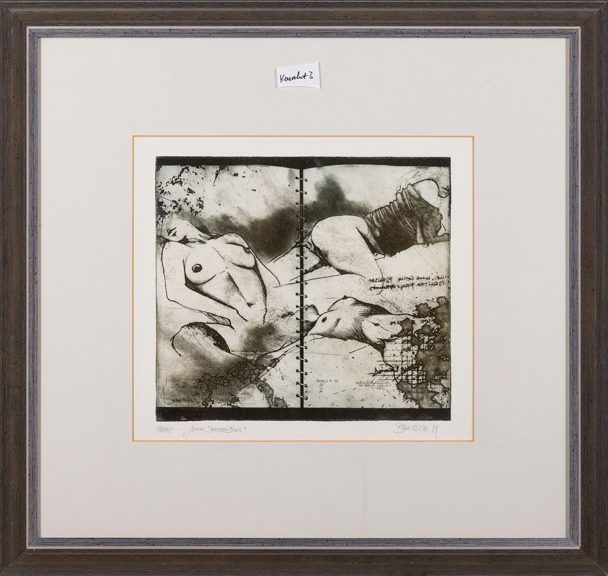 Detail o: Bodo W. Klös, geb. 1952 Lich/Hessen, Studium bei Gerhard Sturm und an der Academie de Gravure in Cabis bei Grasse, bekannt für seine speziellen ...