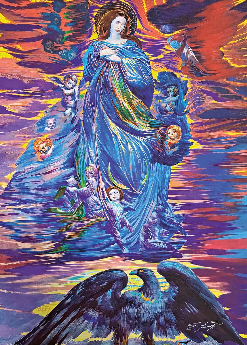 Ernst Fuchs, 1930-2015, Druck, sign., num. 53/300, ca. 56x40 cm