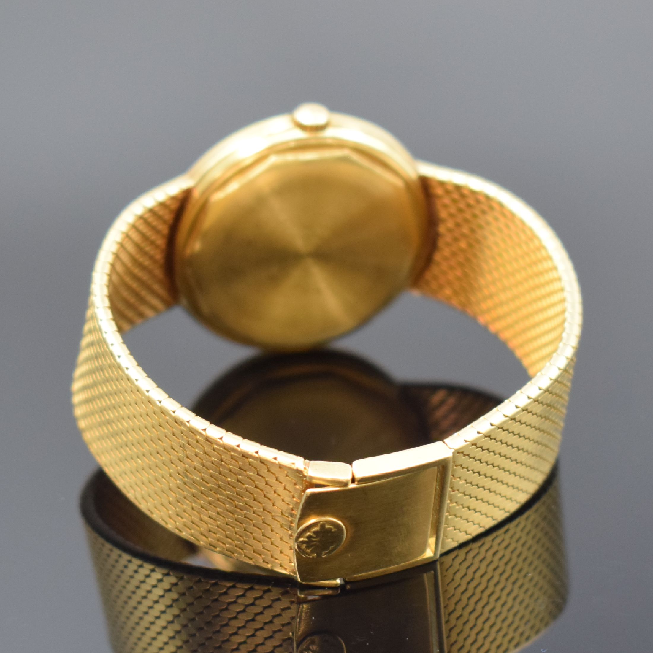 Detail b: PATEK PHILIPPE "Monodate" Referenz 3445 feine Herrenarmbanduhr in GG 750/000, Schweiz um 1965, Automatik, 2-teil. Gehäuse, Boden geschr., ...