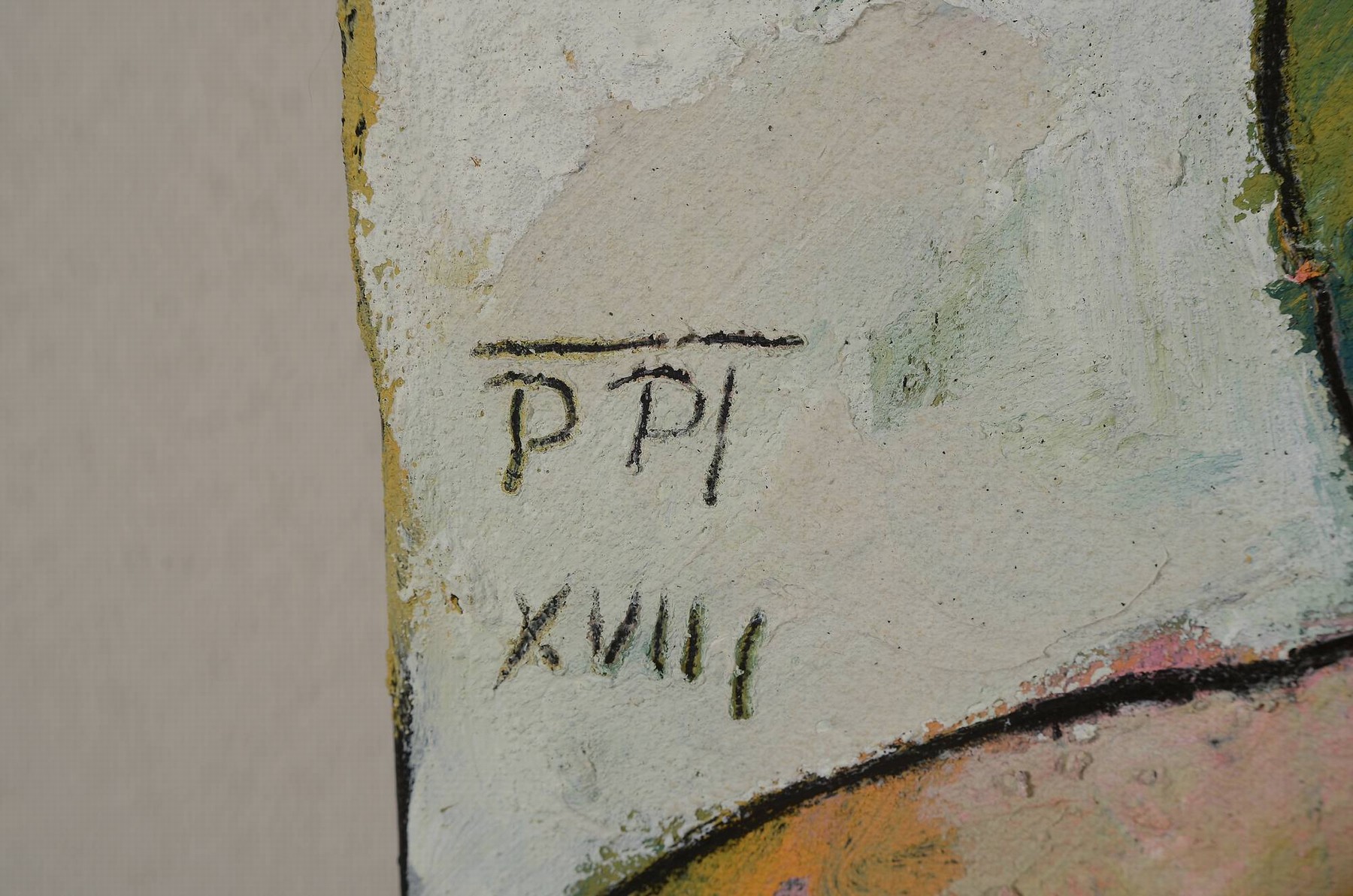 Detail a: Peter Padubrin-Thomys, geb. 1968 Halle /Saale , "Und jetzt kriegt er Medizin", datiert (20)18. monogrammiert, Öl/Lwd, 60x50 cm