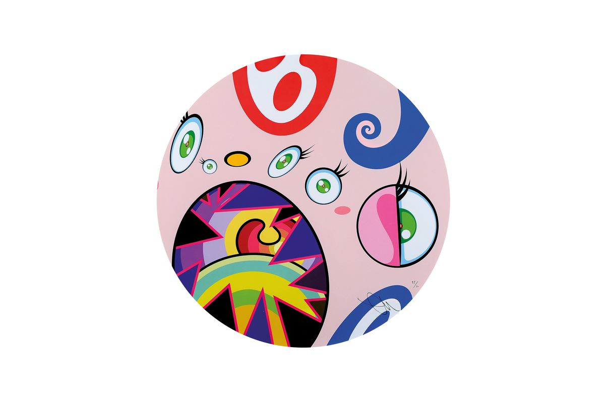 Takashi Murakami, geb. 1962, Offsetdruck in vier Farben, "We are the Jocular Clan", Ed. 95/300, handsigniert u. nummeriert, unter PP oval ...