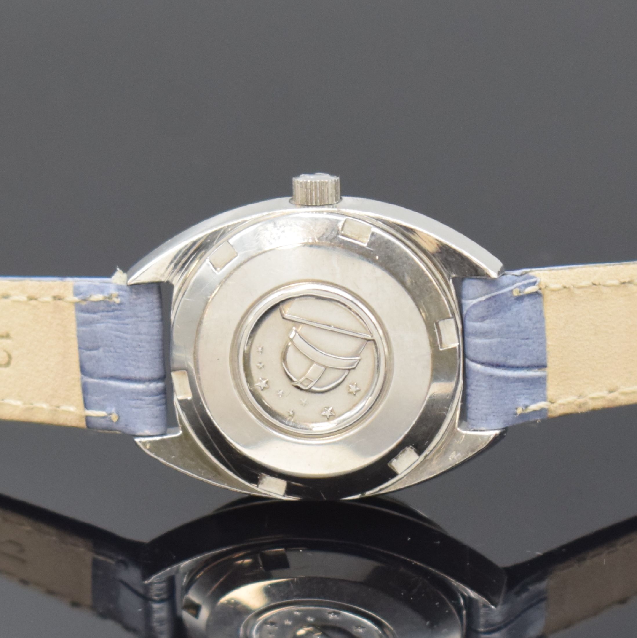 Detail c: OMEGA Constellation Chronometer seltene Damenarmbanduhr in Stahl/WG Referenz 568.011, Schweiz um 1969, Automatik, 2-teil. Gehäuse, Boden verschr., ...