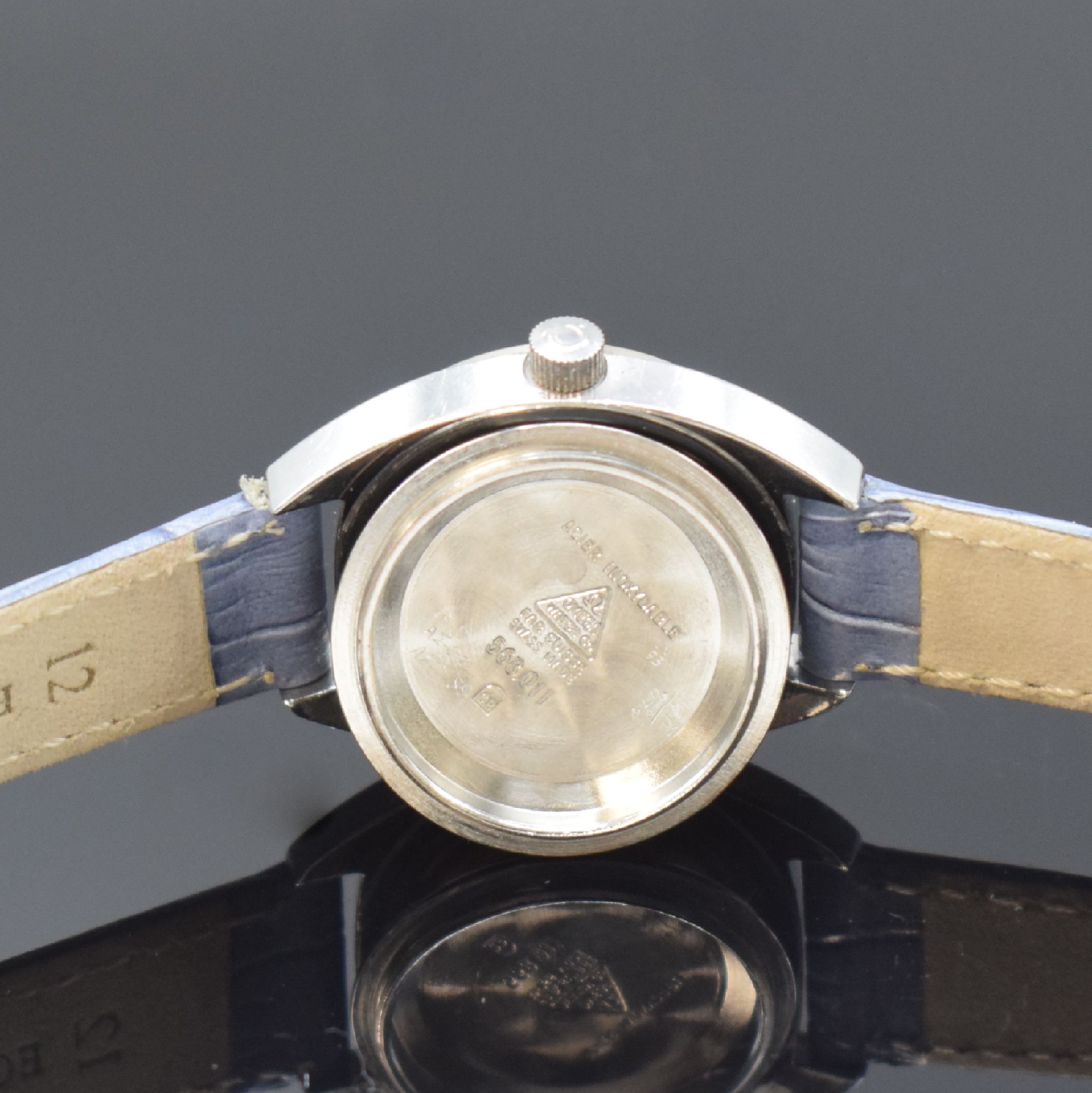 Detail f: OMEGA Constellation Chronometer seltene Damenarmbanduhr in Stahl/WG Referenz 568.011, Schweiz um 1969, Automatik, 2-teil. Gehäuse, Boden verschr., ...