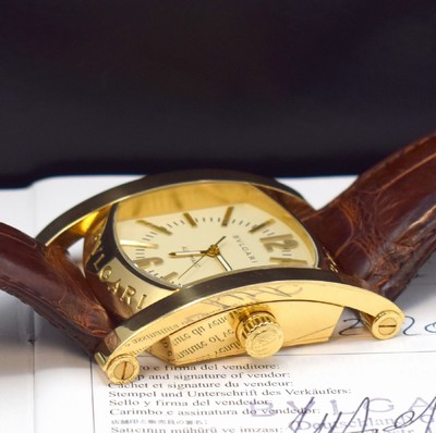 26632610d - BULGARI große Armbanduhr Modell Assioma in GG 750/000 Referenz AS 48 G
