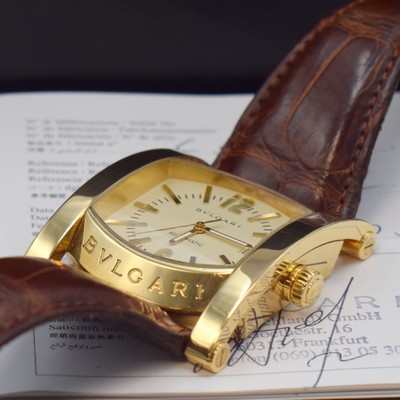26632610e - BULGARI große Armbanduhr Modell Assioma in GG 750/000 Referenz AS 48 G
