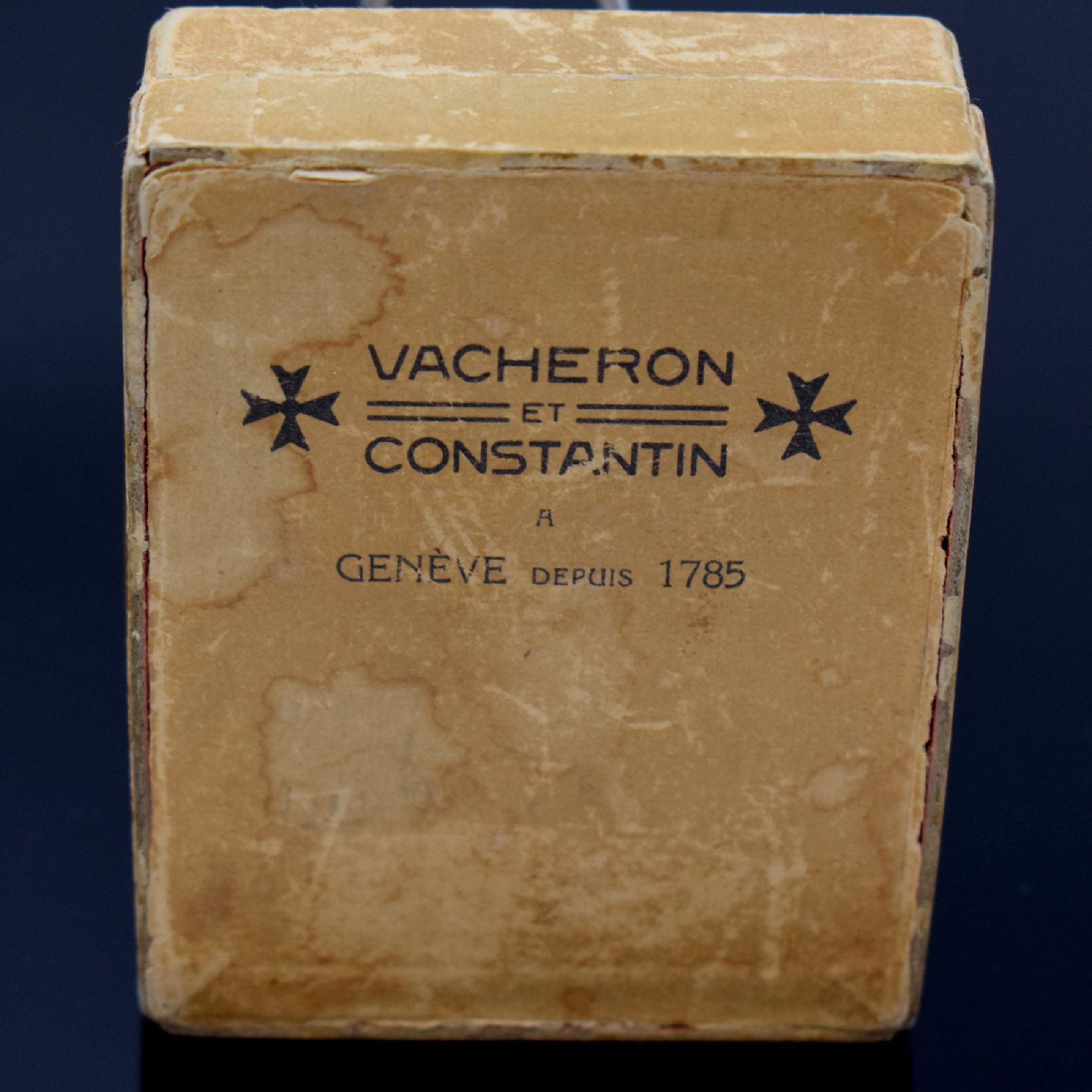 Detail b: VACHERON & CONSTANTIN feine, große Beobachtungsuhr in Sterlingsilber mit original Box, Schweiz um 1939, glattes, 4-teil. Silbergeh., Scharnierboden ...