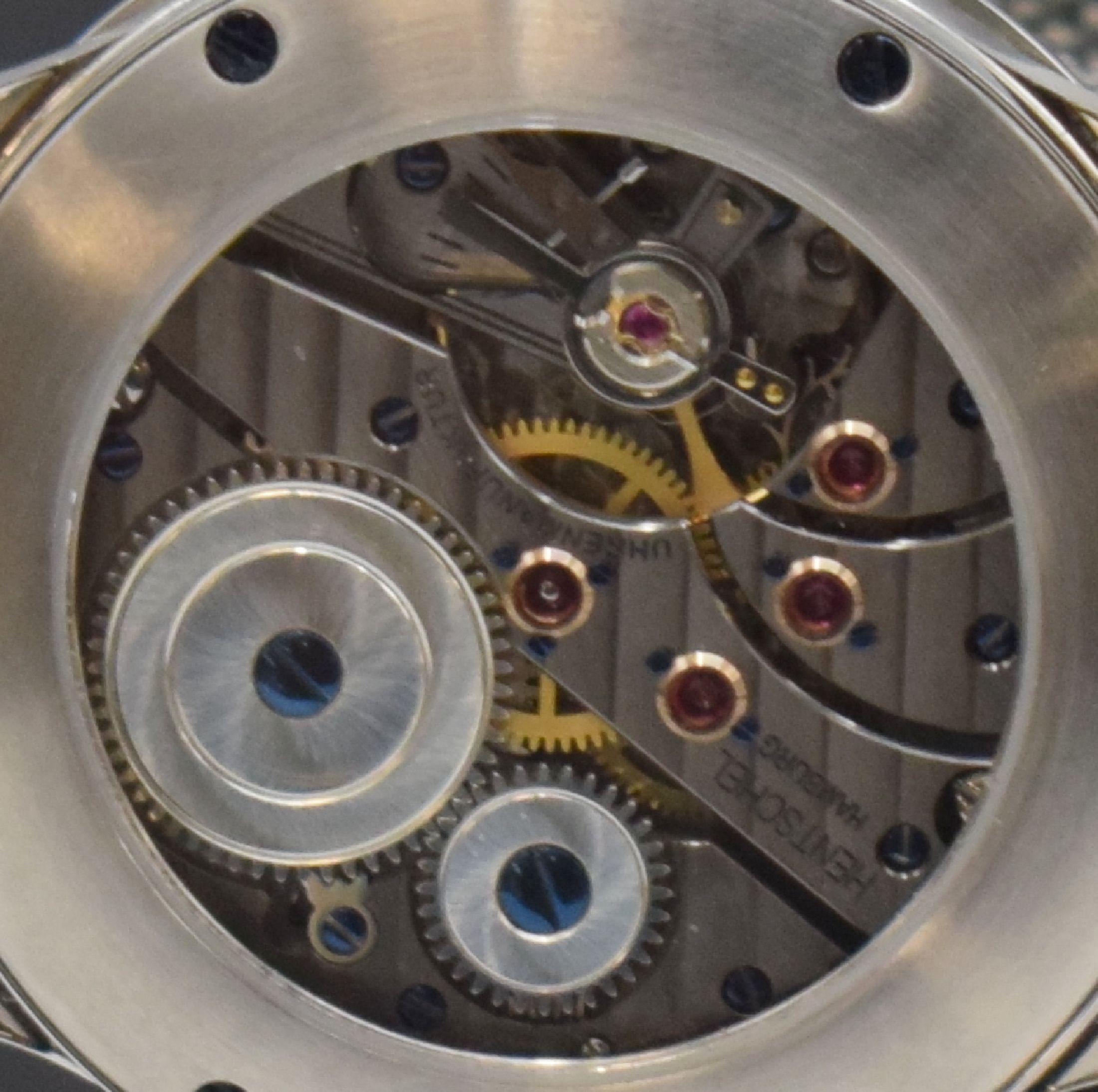 Detail f: HENTSCHEL Hamburg exklusive Herrenarmbanduhr Sondermodell H2 Sport, Handaufzug, Deutschland 2022, beids. vergl. Edelstahlgeh. inkl. Metallband, zus. ...