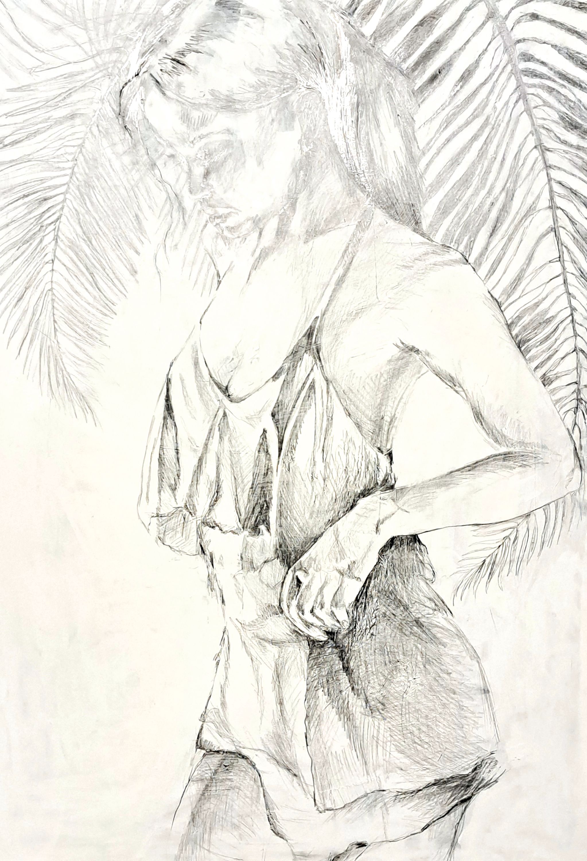 Izabela Butroni, geb. 1970 Koszalin/Polen, "Saved", signiert, Acryl und Bleistift auf Lwd, 140x100 cm; Kunststudium an der Universität ...