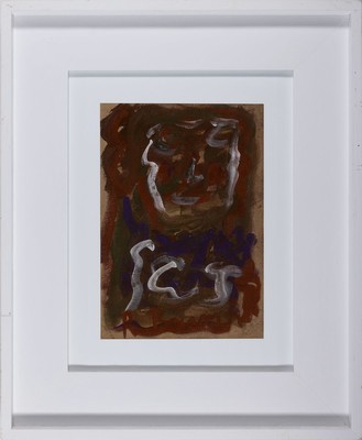 26632808o - Rudi Baerwind, 1912-1982 Mannheim, three timesmixed media on paper, a. with portrait, approx. 29 x 20 cm, portrait 38.5 x 26.5 cm, c. standing person, approx. 29 x 21 cm, all PP., white, same gallery frame, signs of age