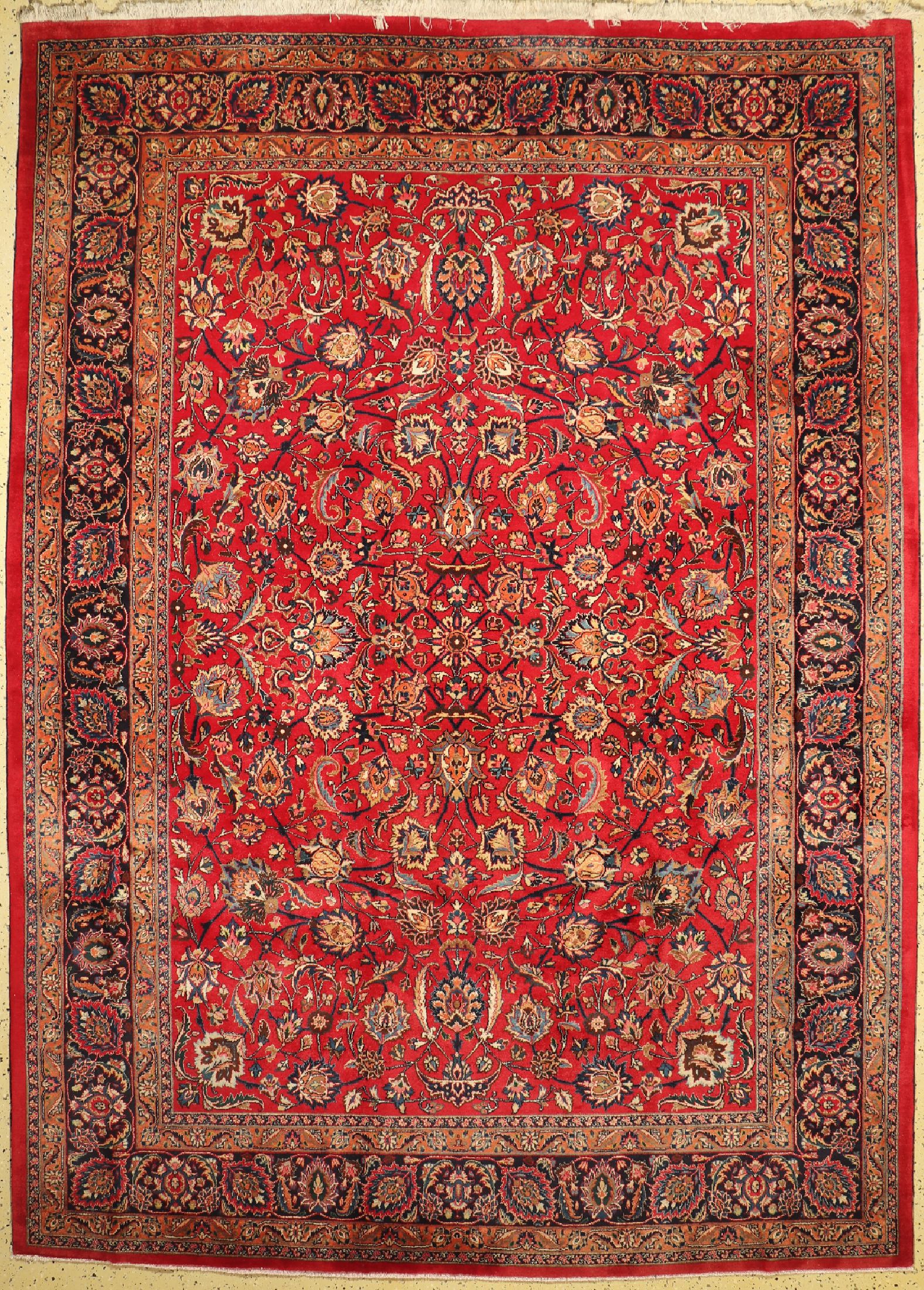 Mesched, Persien, ca. 50 Jahre, Wolle auf Baumwolle, ca. 345 x 250 cm, EHZ: 1-2