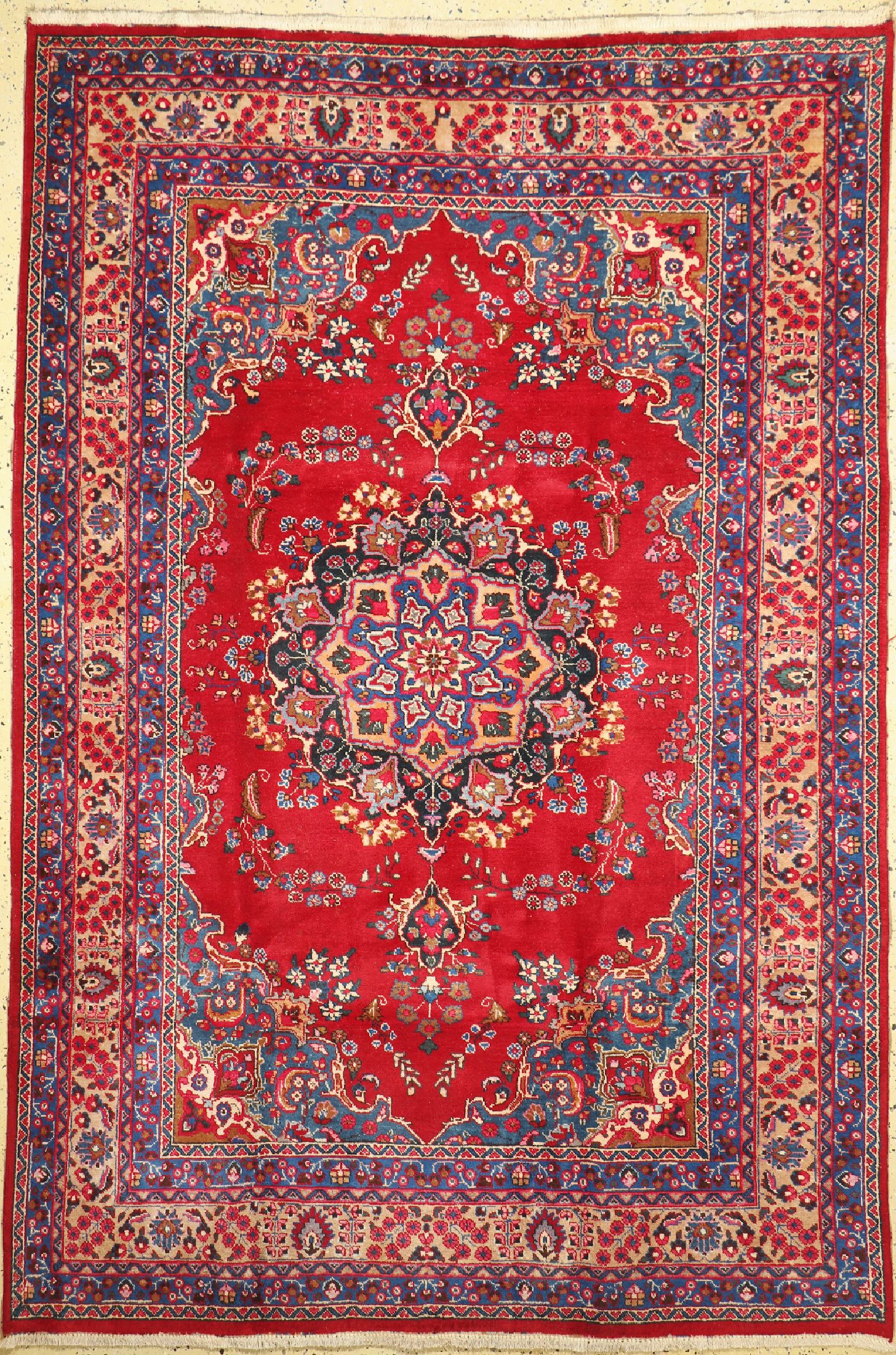 Sabsewar, Persien, ca. 50 Jahre, Wolle auf Baumwolle, ca. 295 x 195 cm, EHZ: 2