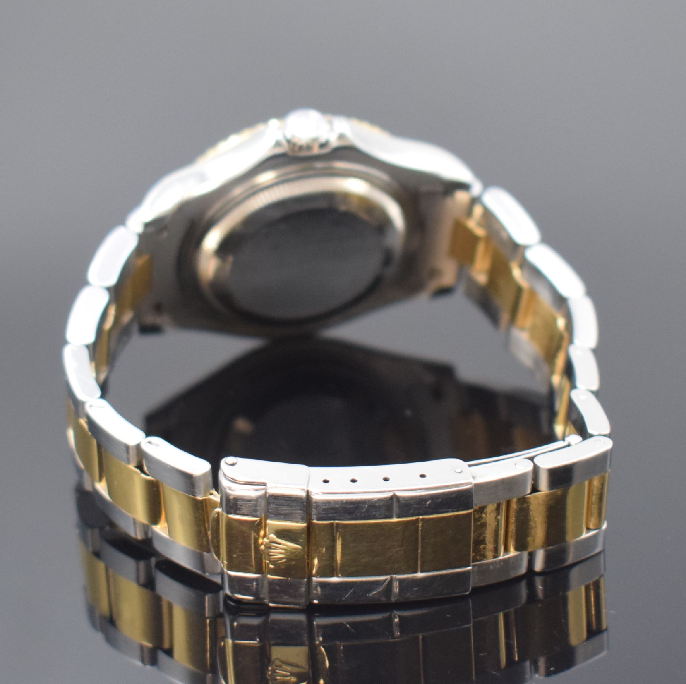 Detail b: ROLEX Mediumarmbanduhr Oyster Perpetual Date Yacht-Master in Stahl/Gold Referenz 168623, Schweiz um 1997, Automatik, U-Serie, verschr. Oystergeh. m. ...