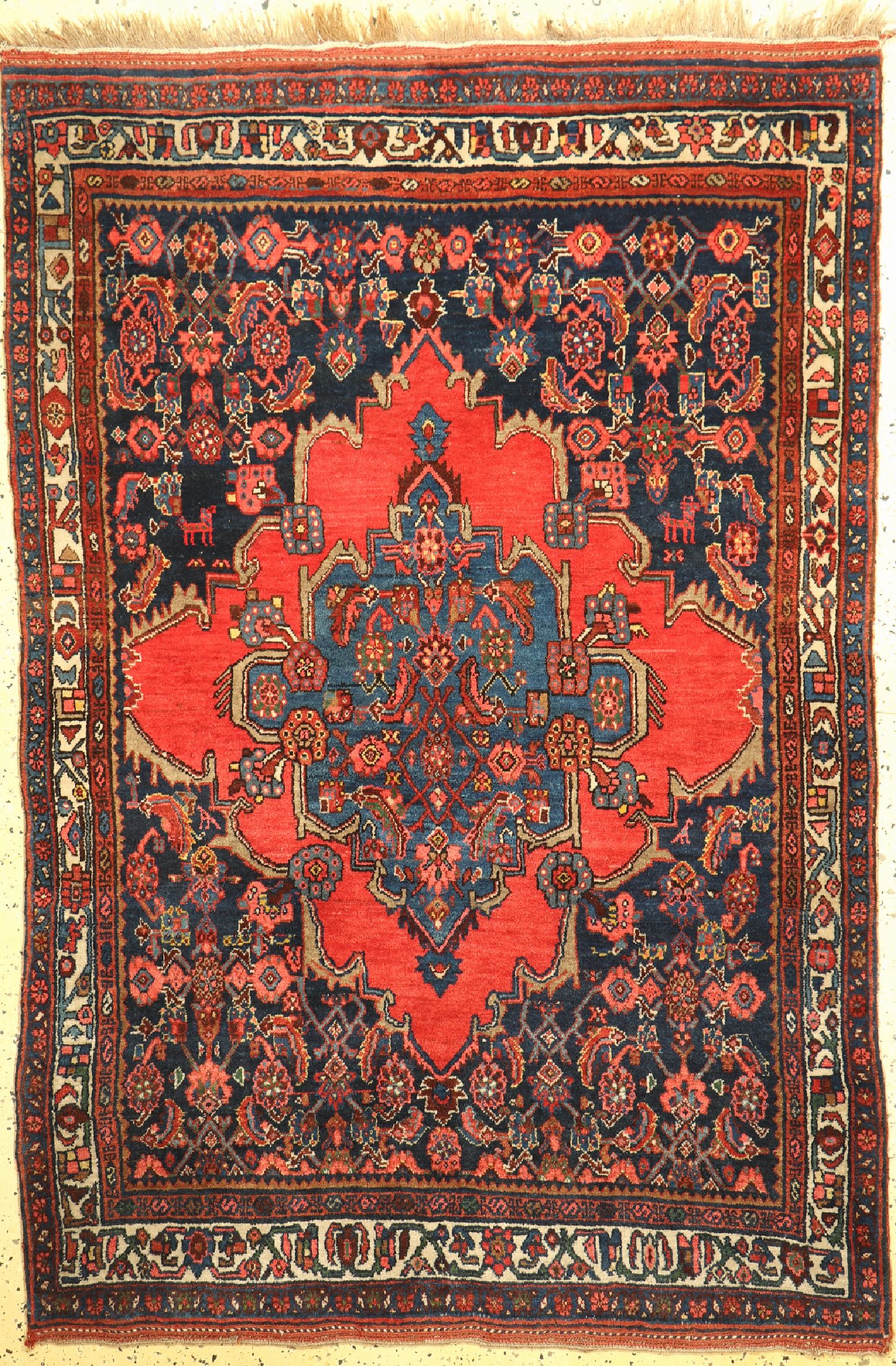 Bidjar antik, Persien, um 1910/1920, Wolle auf Wolle, ca. 185 x 125 cm, EHZ: 1-2