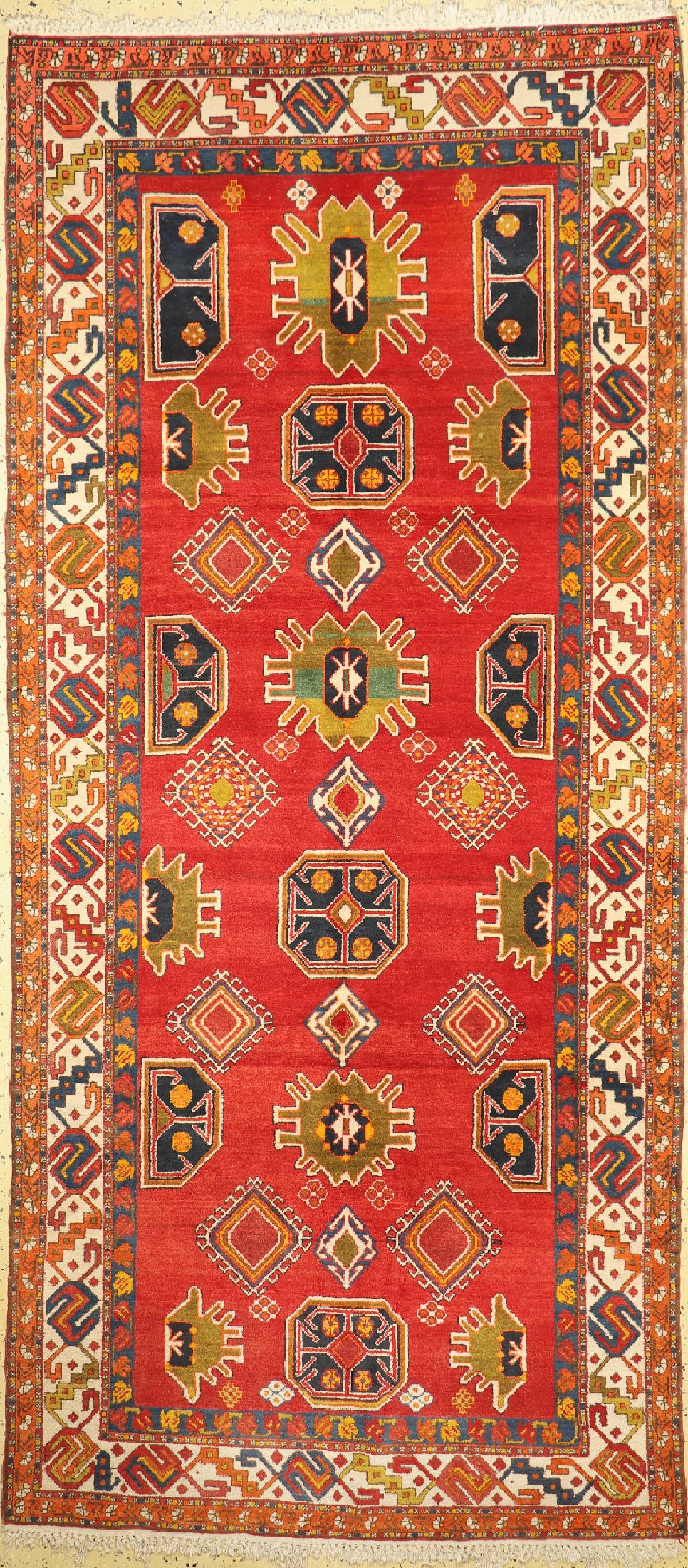 Meschgin, Persien, ca. 50 Jahre, Wolle auf Baumwolle, ca. 335 x 150 cm, EHZ: 1-2