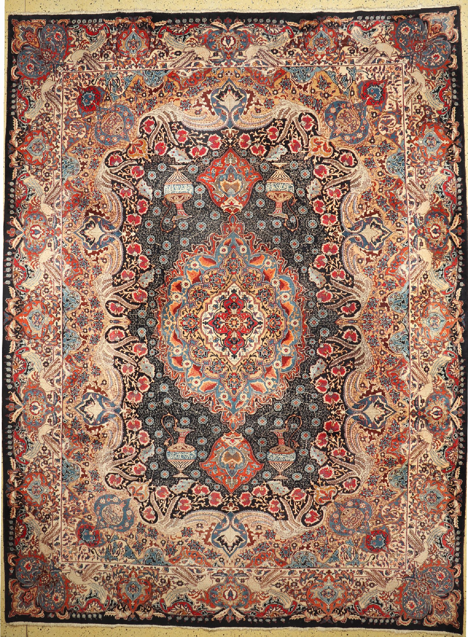 Kaschmar, Persien, ca. 60 Jahre, Wolle auf Baumwolle, ca. 400 x 300 cm, EHZ: 2-3